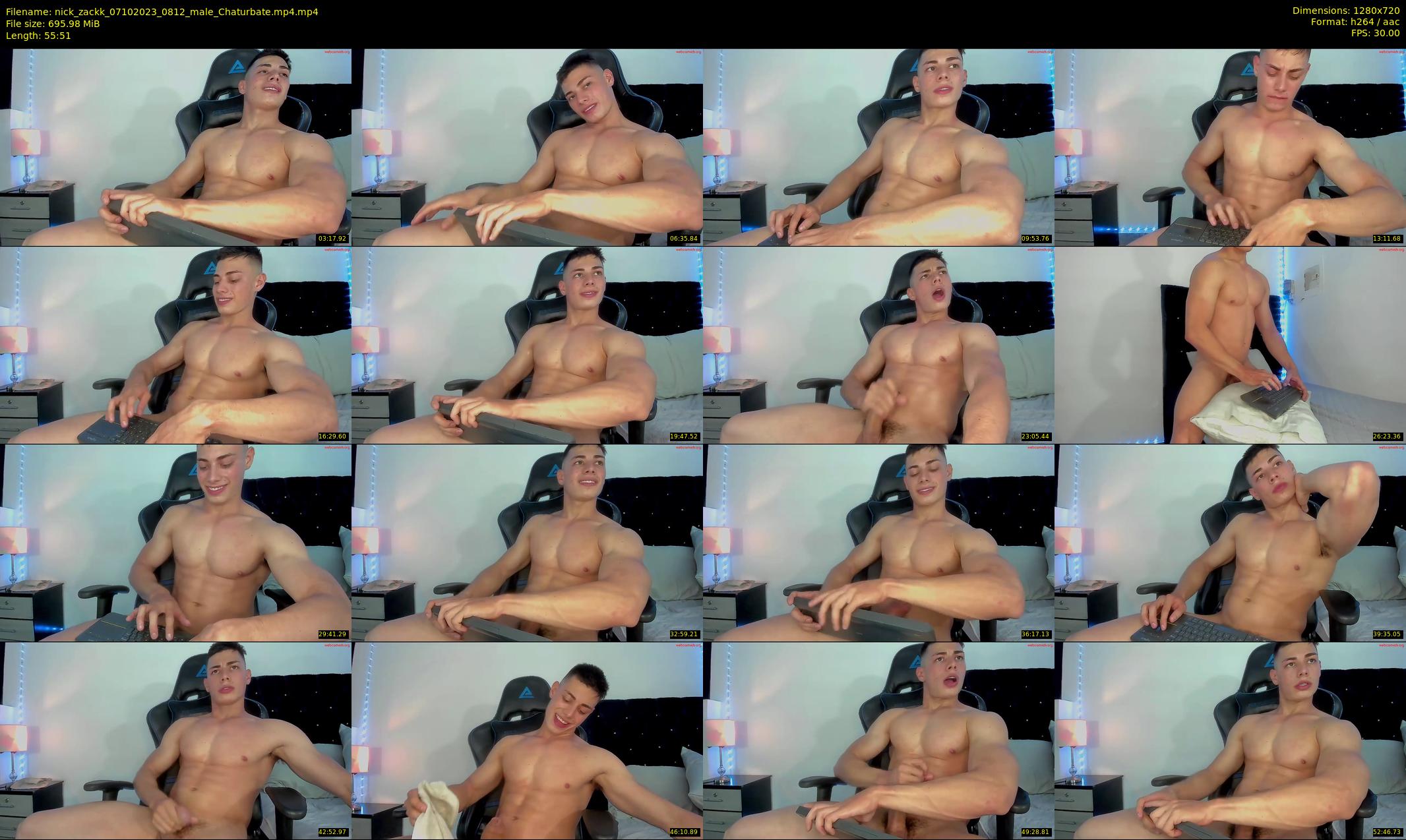 nick_zackk — 56 minute Chaturbate male cam show recording, 720p, Oct 7, 2023