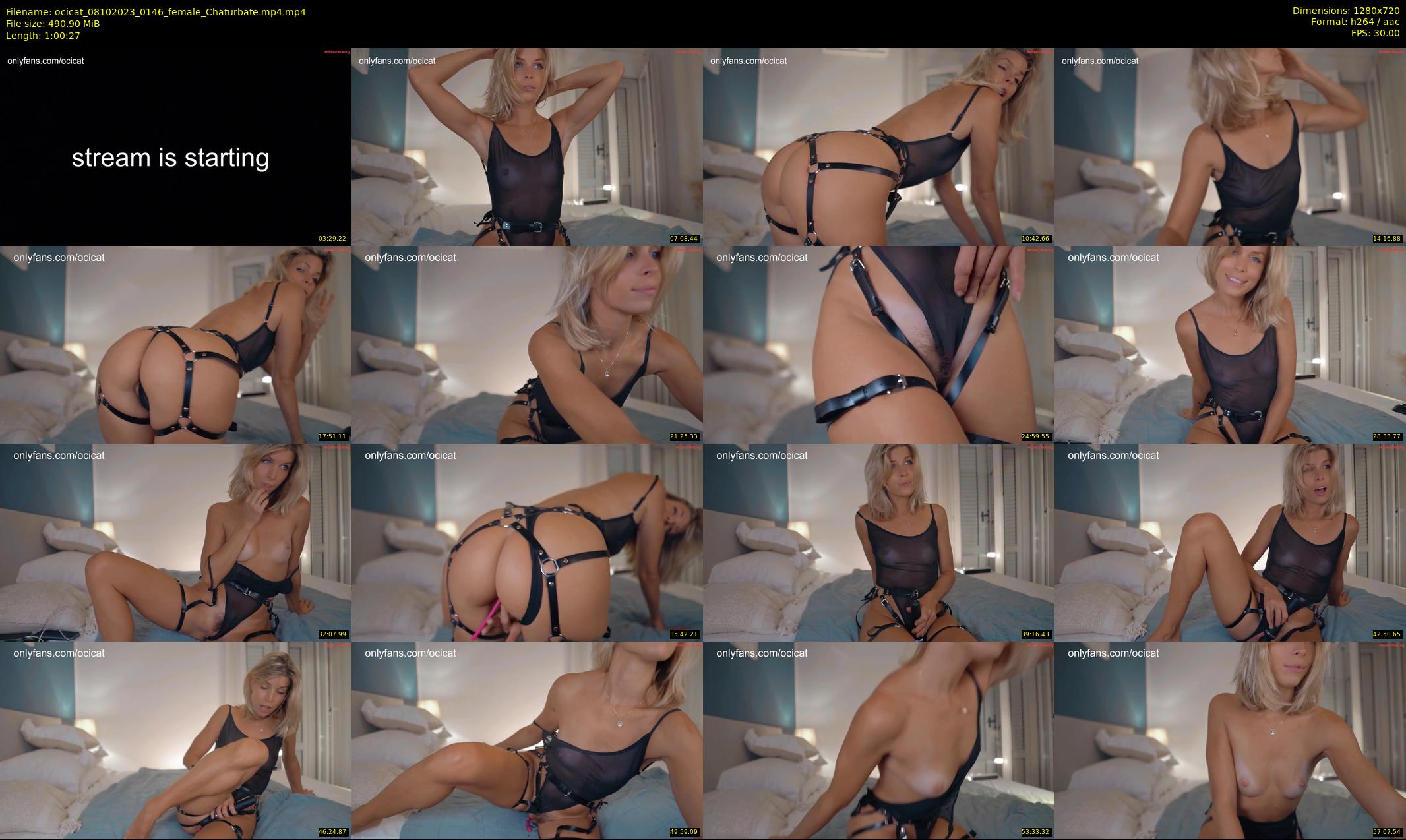 ocicat — 61 minute Chaturbate female cam show recording, 720p, Oct 8, 2023