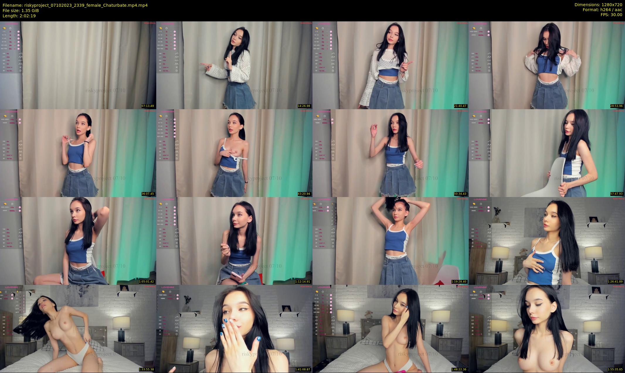riskyproject — 123 minute Chaturbate couple cam show recording, 720p, Oct 7, 2023