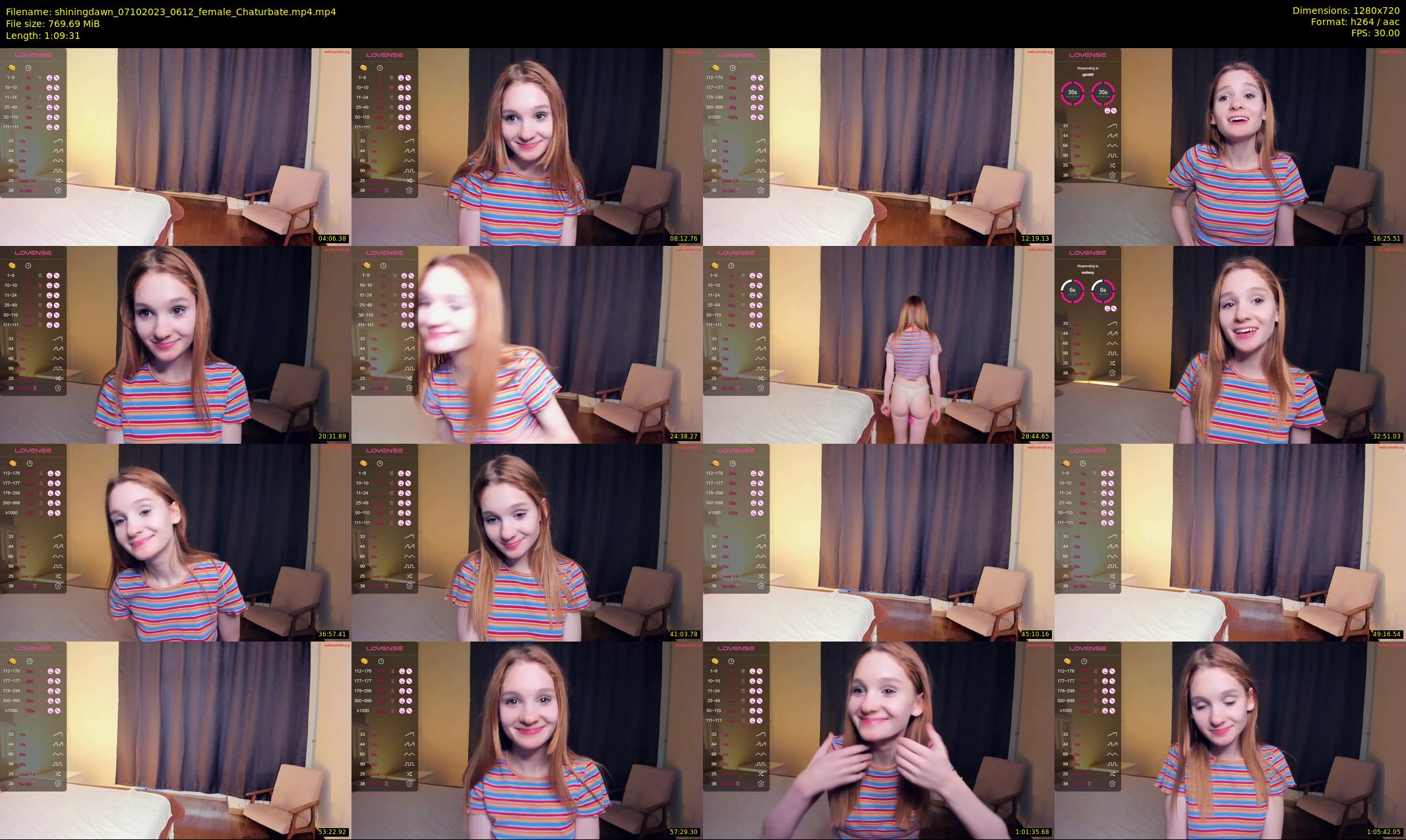 shiningdawn — 70 minute Chaturbate female cam show recording, 720p, Oct 7, 2023