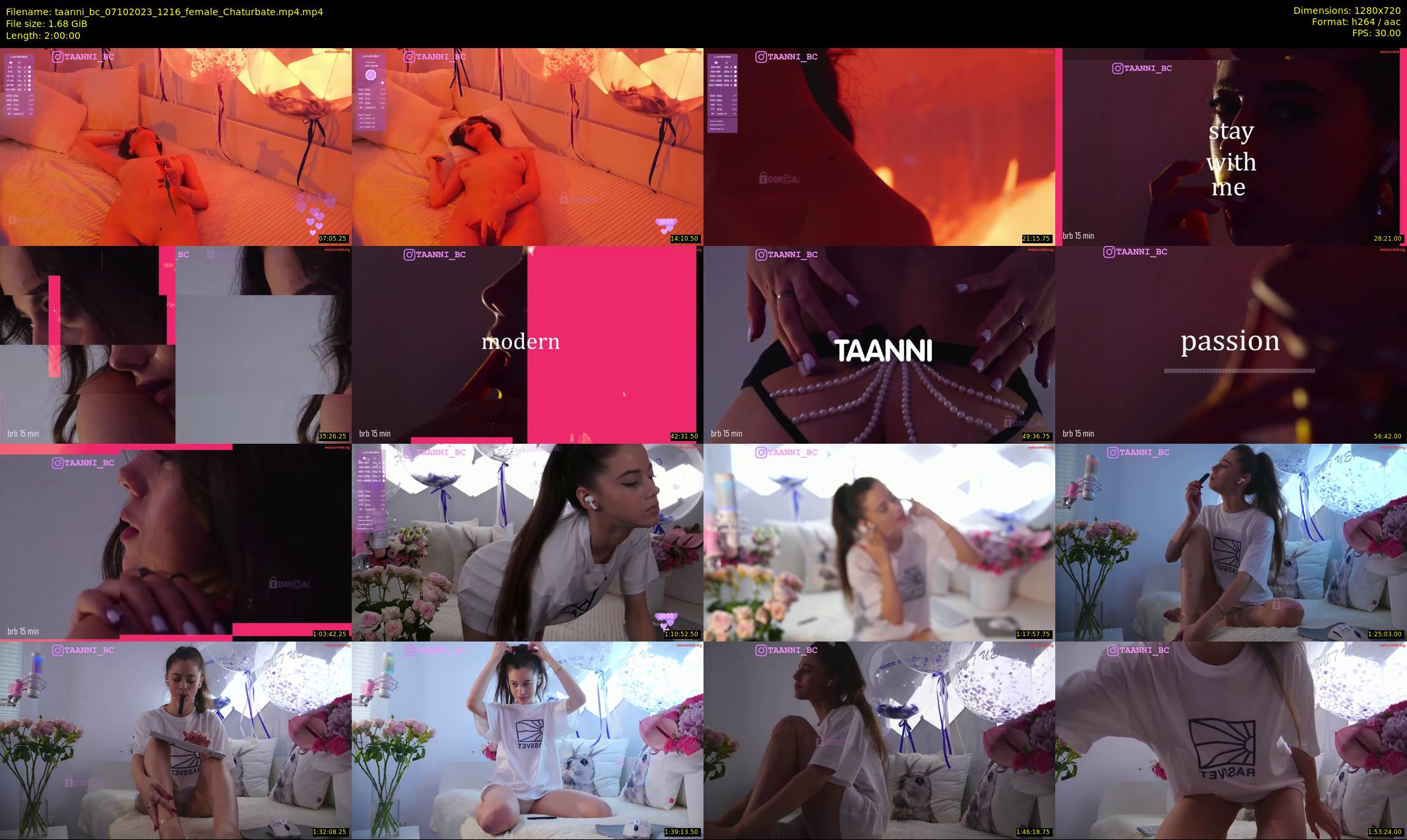 taanni_bc — 120 minute Chaturbate female cam show recording, 720p, Oct 7, 2023