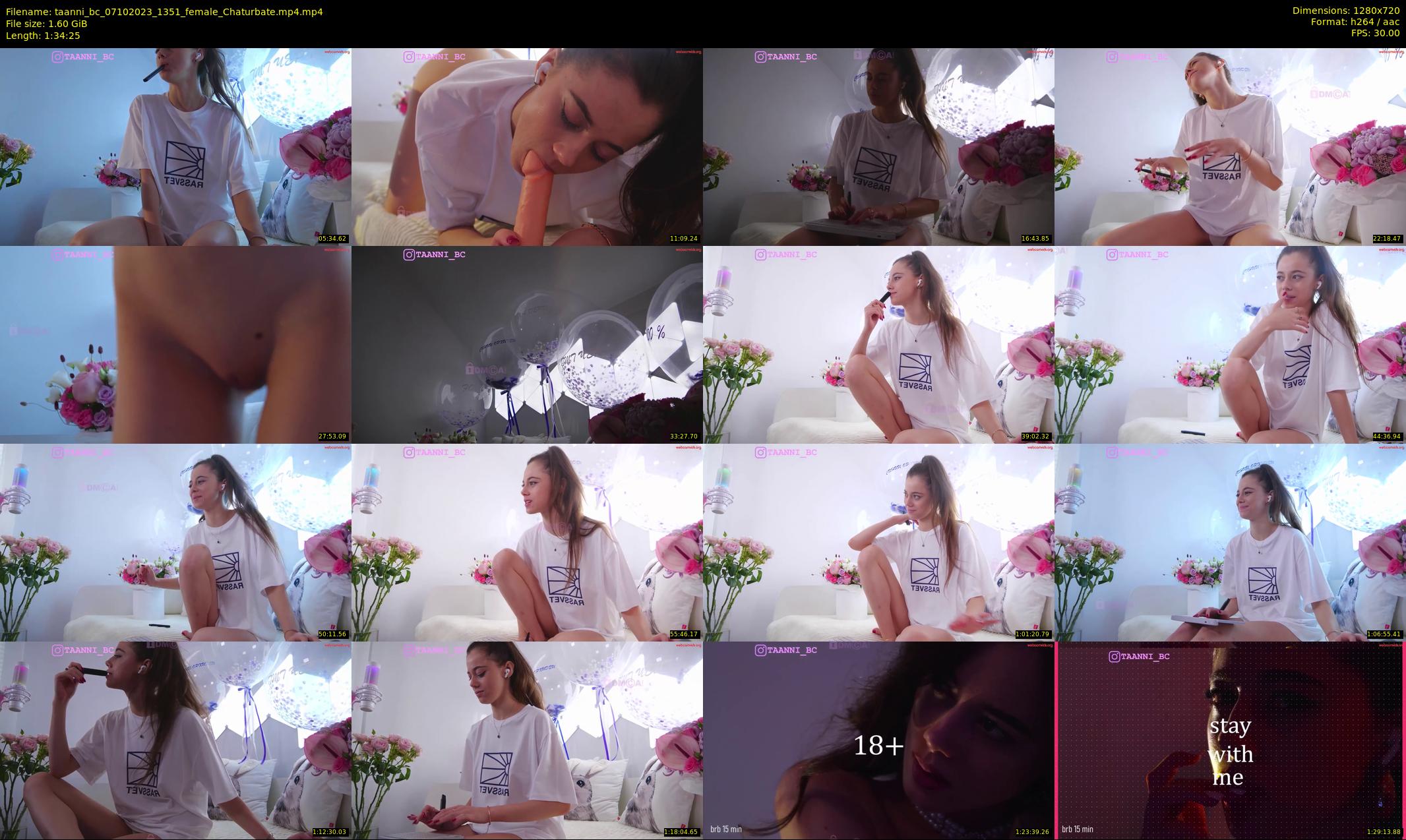 taanni_bc — 95 minute Chaturbate female cam show recording, 720p, Oct 7, 2023