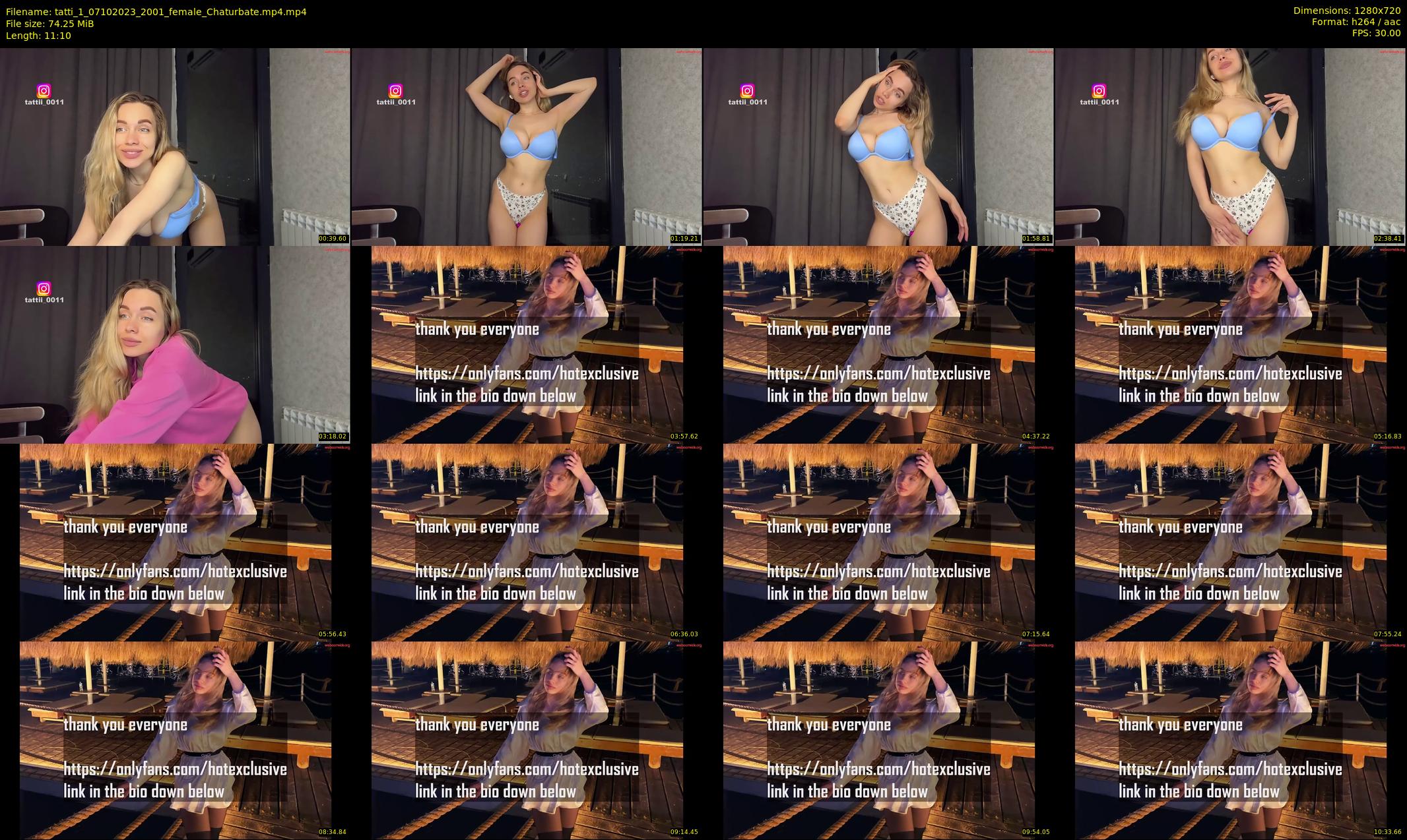 tatti_1 — 12 minute Chaturbate female cam show recording, 720p, Oct 7, 2023