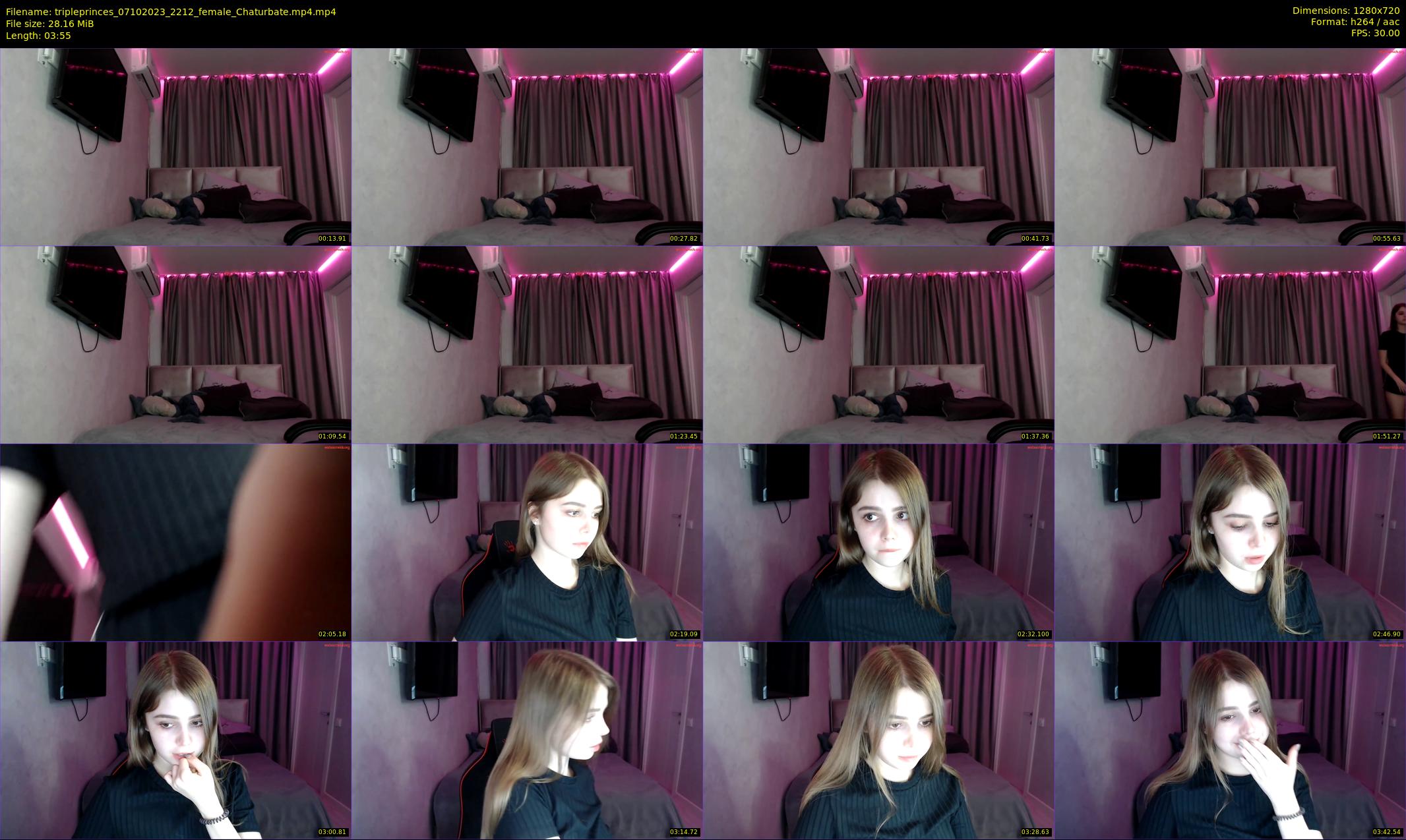 tripleprinces — 4 minute Chaturbate female cam show recording, 720p, Oct 7, 2023