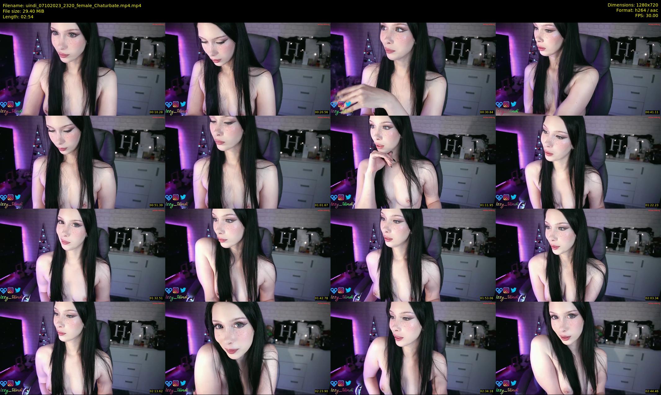 uindi — 3 minute Chaturbate female cam show recording, 720p, Oct 7, 2023