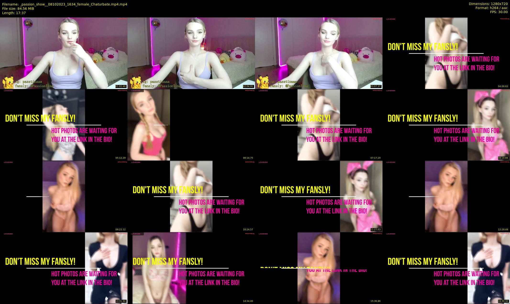 _passion_show_ — 18 minute Chaturbate couple cam show recording, 720p, Oct 8, 2023
