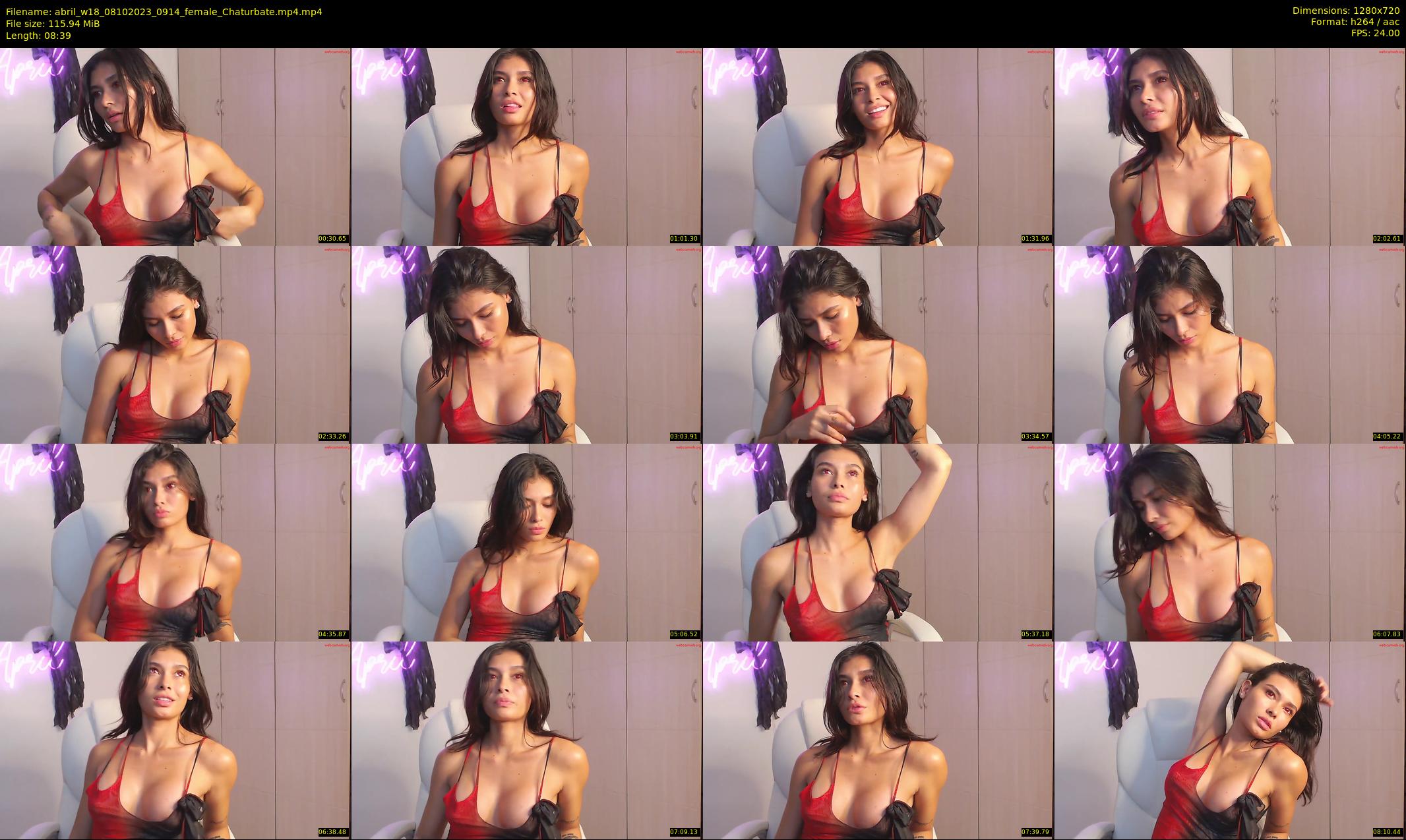 abril_w18 — 9 minute Chaturbate female cam show recording, 720p, Oct 8, 2023