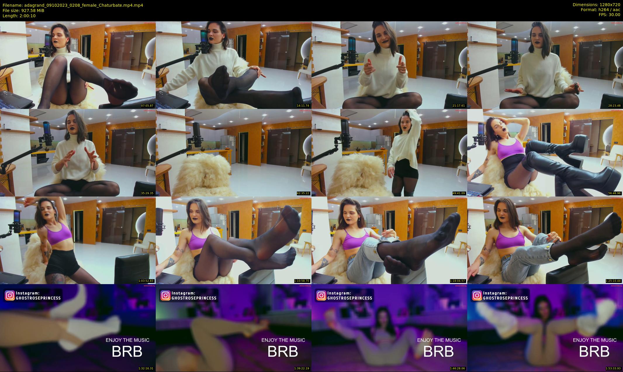 adagrand — 121 minute Chaturbate female cam show recording, 720p, Oct 9, 2023