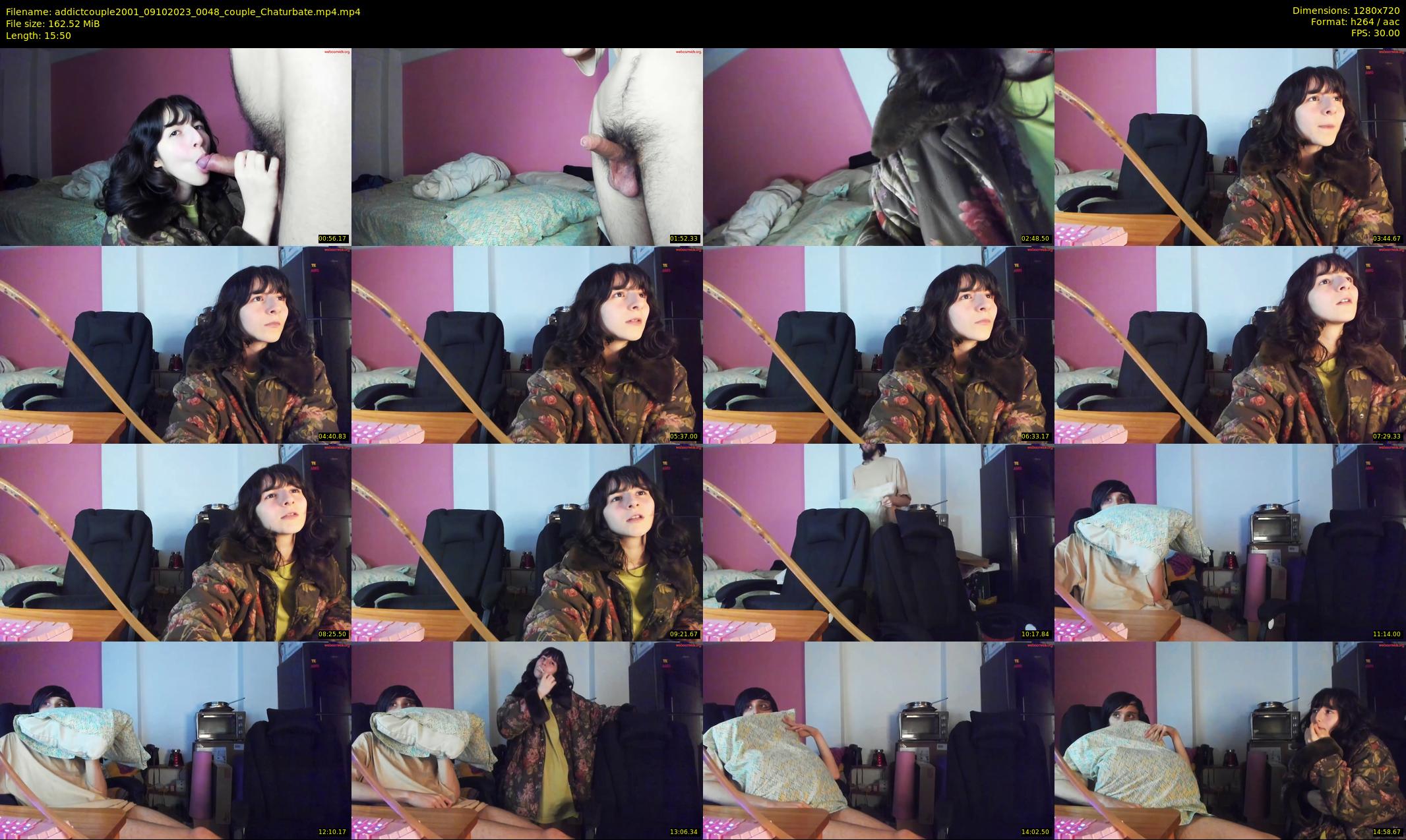 addictcouple2001 — 16 minute Chaturbate couple cam show recording, 720p, Oct 9, 2023