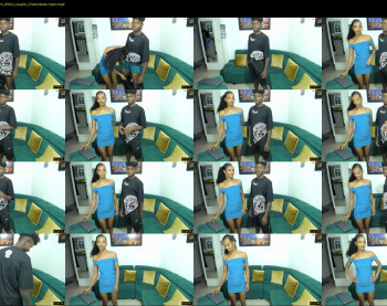 afro_happy__06 — 3 minute Chaturbate couple cam show recording, 720p, Oct 9, 2023