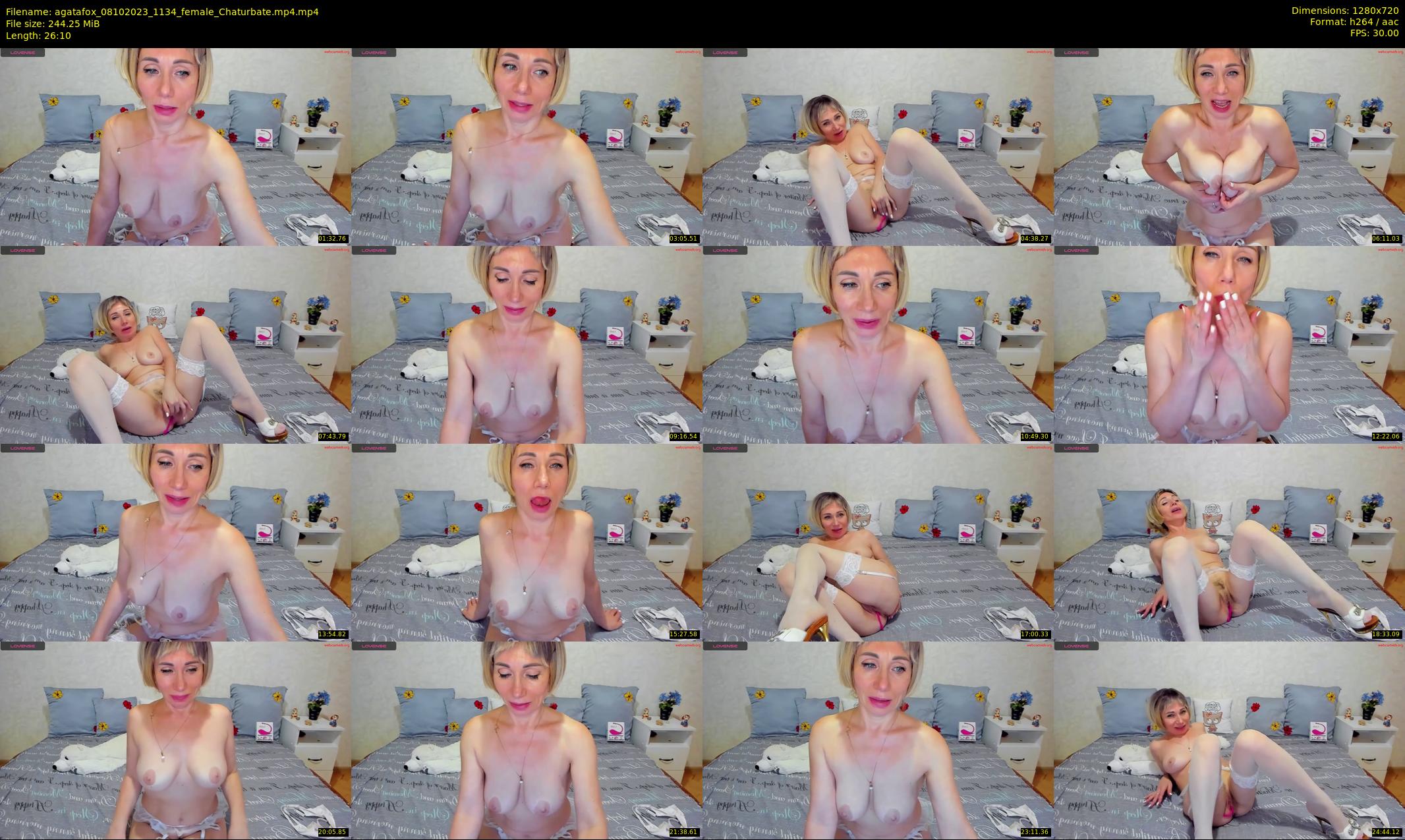 agatafox — 27 minute Chaturbate female cam show recording, 720p, Oct 8, 2023
