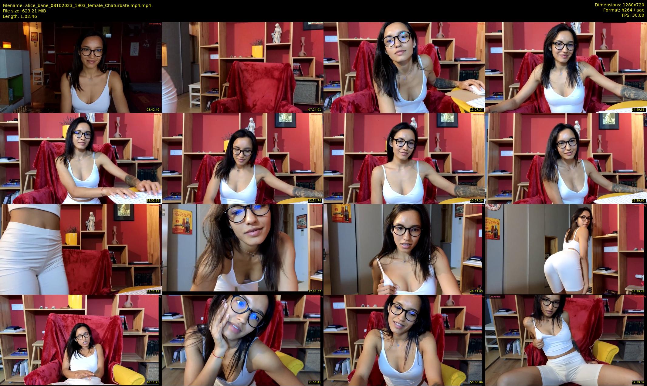 alice_bane — 63 minute Chaturbate female cam show recording, 720p, Oct 8, 2023