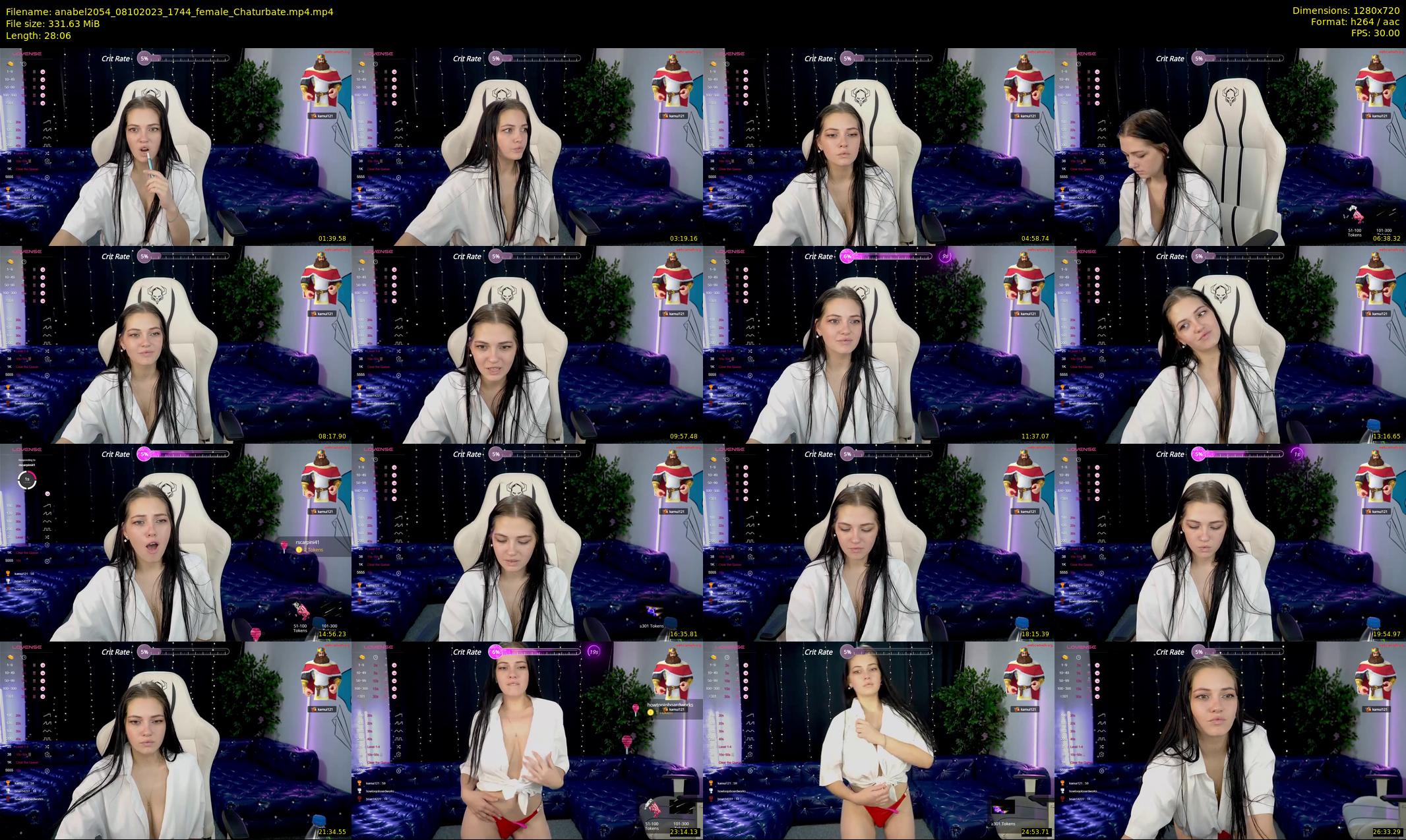 anabel2054 — 29 minute Chaturbate female cam show recording, 720p, Oct 8, 2023