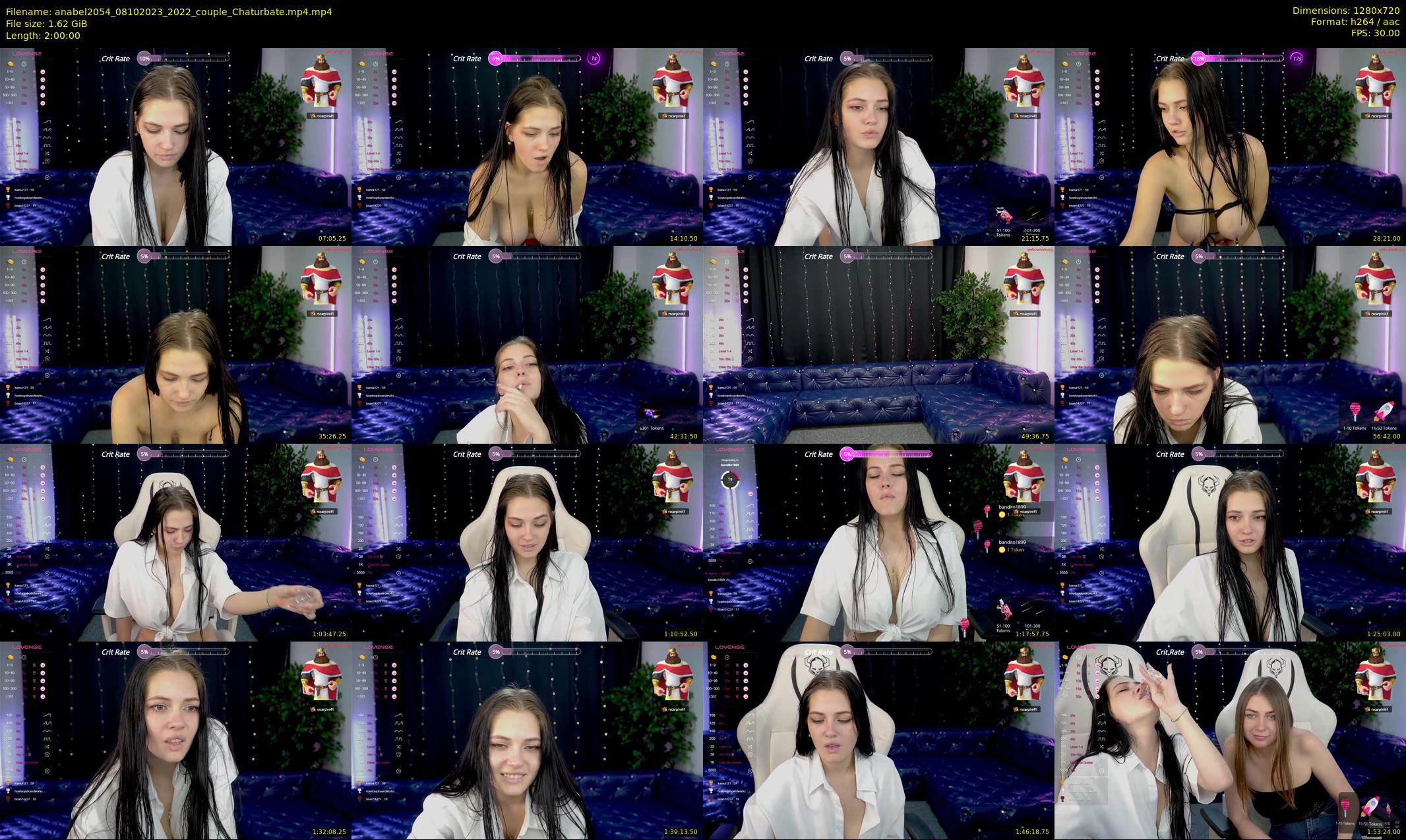 anabel2054 — 120 minute Chaturbate female cam show recording, 720p, Oct 8, 2023