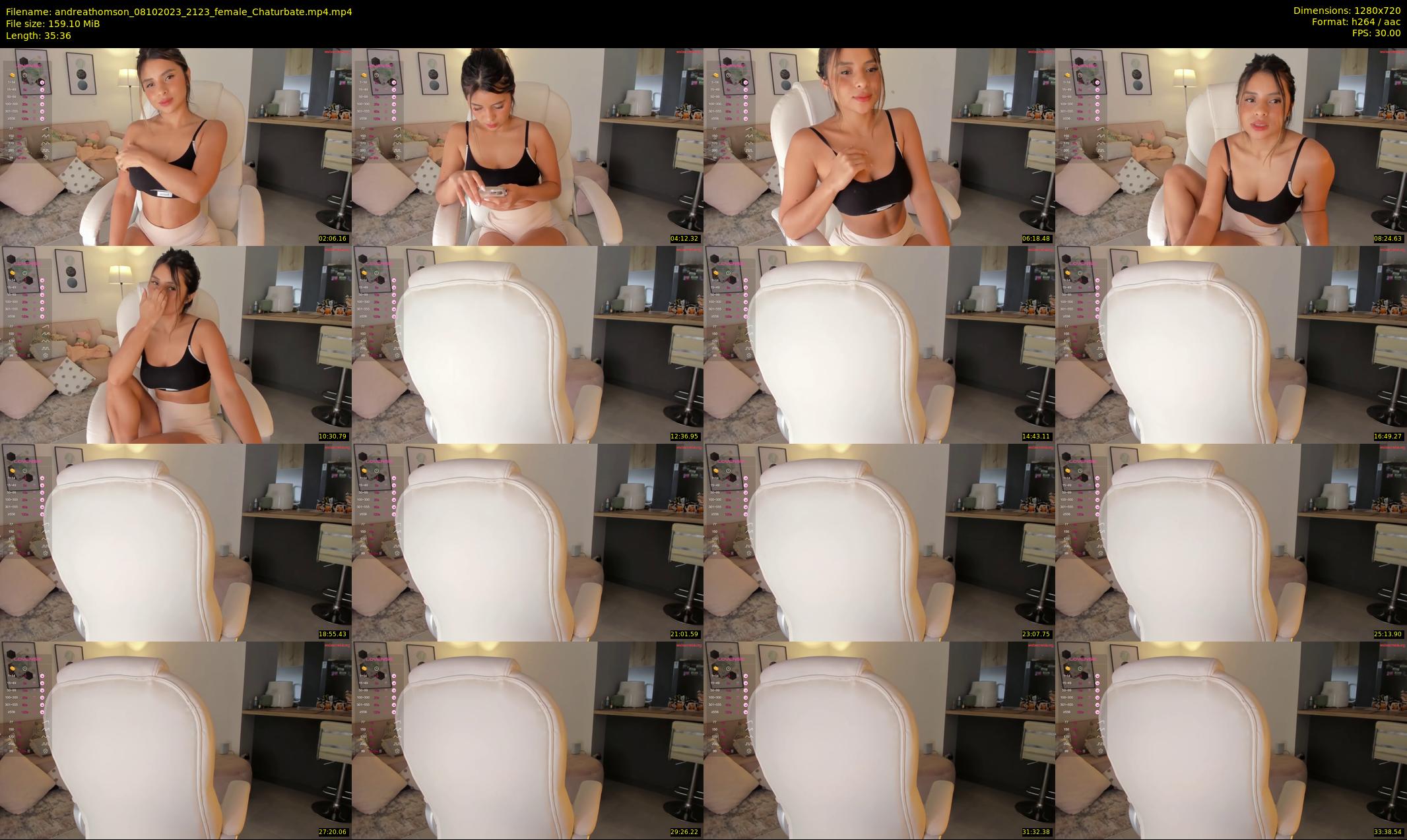 andreathomson — 36 minute Chaturbate female cam show recording, 720p, Oct 8, 2023