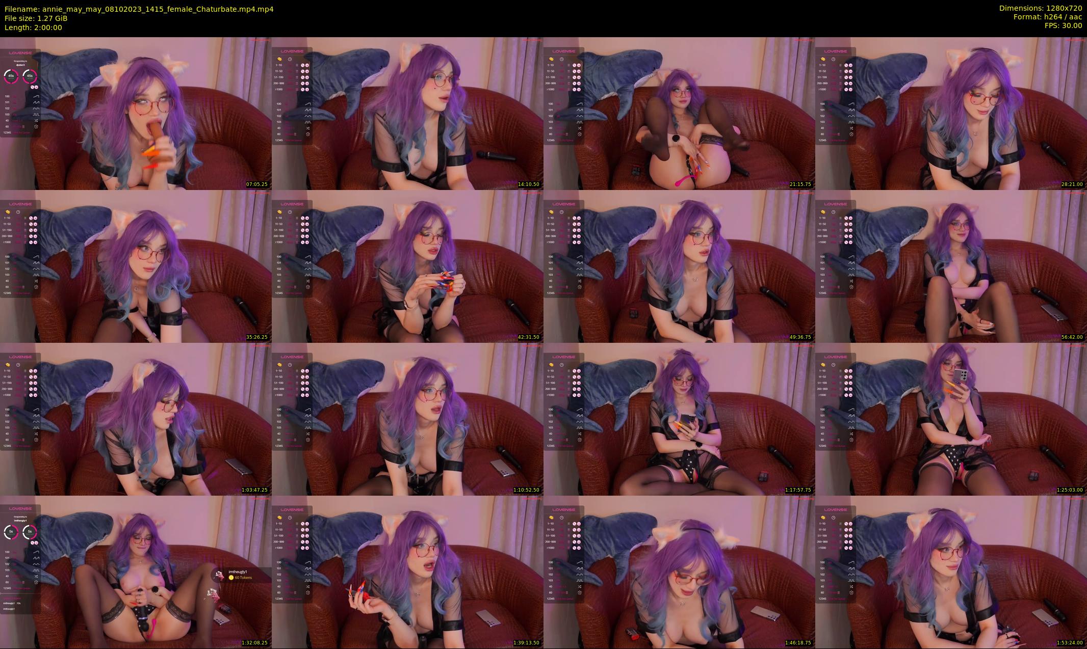 annie_may_may — 120 minute Chaturbate female cam show recording, 720p, Oct 8, 2023