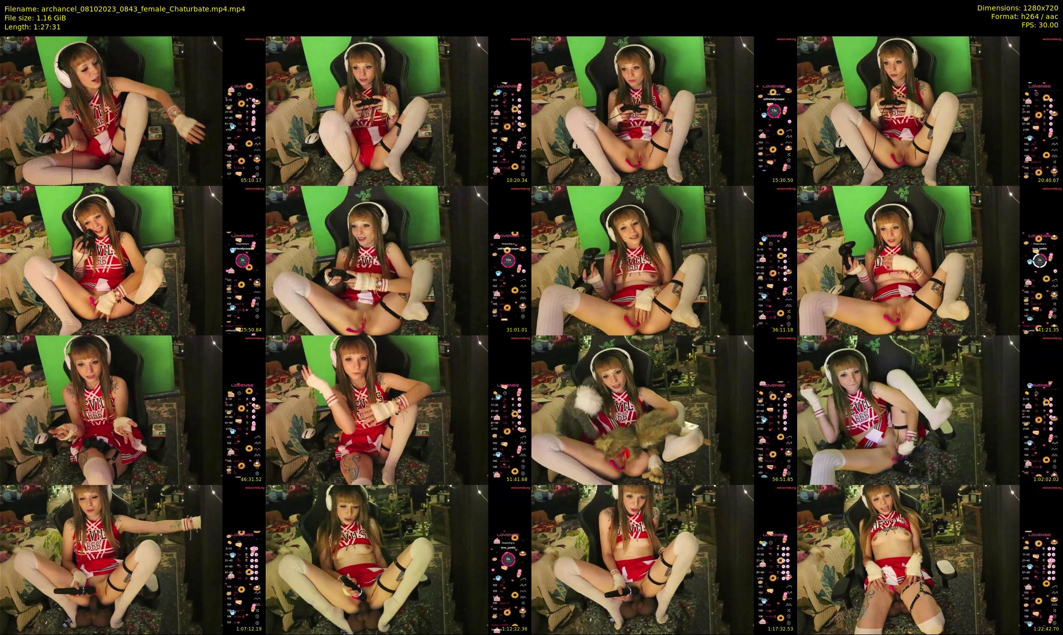 archancel — 88 minute Chaturbate female cam show recording, 720p, Oct 8, 2023
