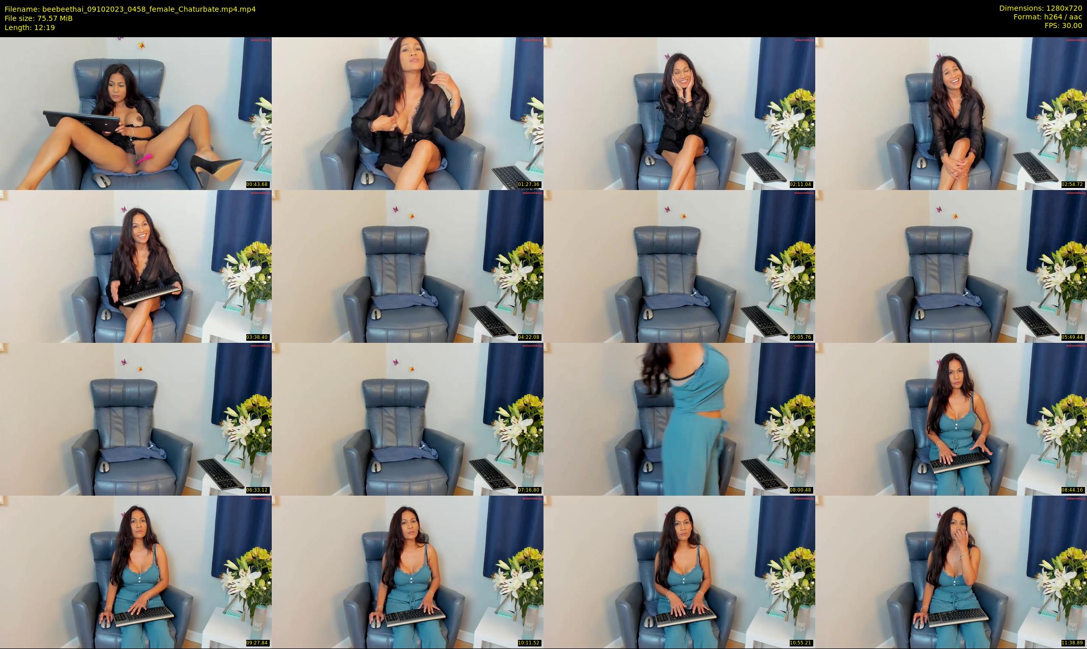 beebeethai — 13 minute Chaturbate female cam show recording, 720p, Oct 9, 2023