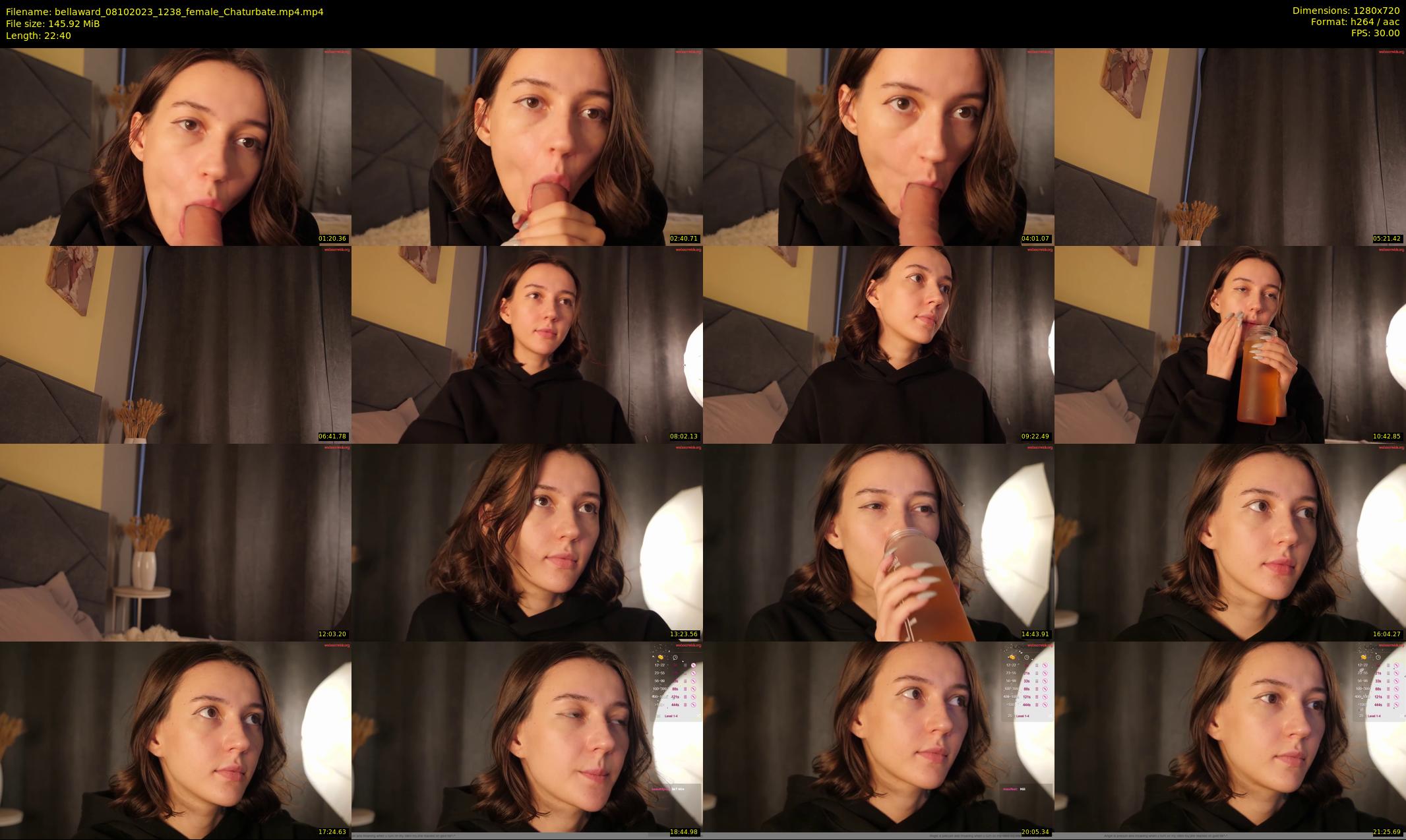 bellaward — 23 minute Chaturbate female cam show recording, 720p, Oct 8, 2023