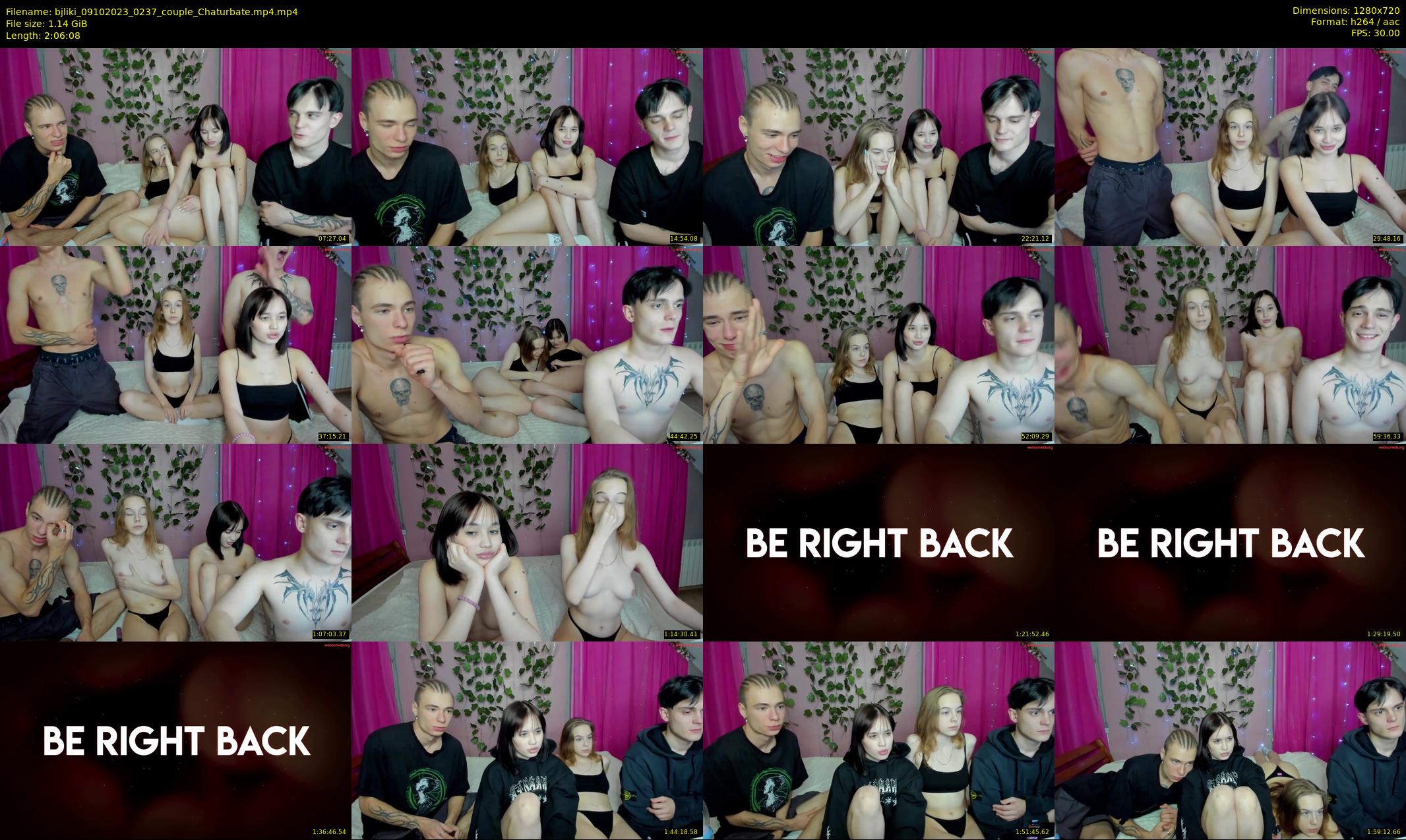 bjliki — 127 minute Chaturbate couple cam show recording, 720p, Oct 9, 2023