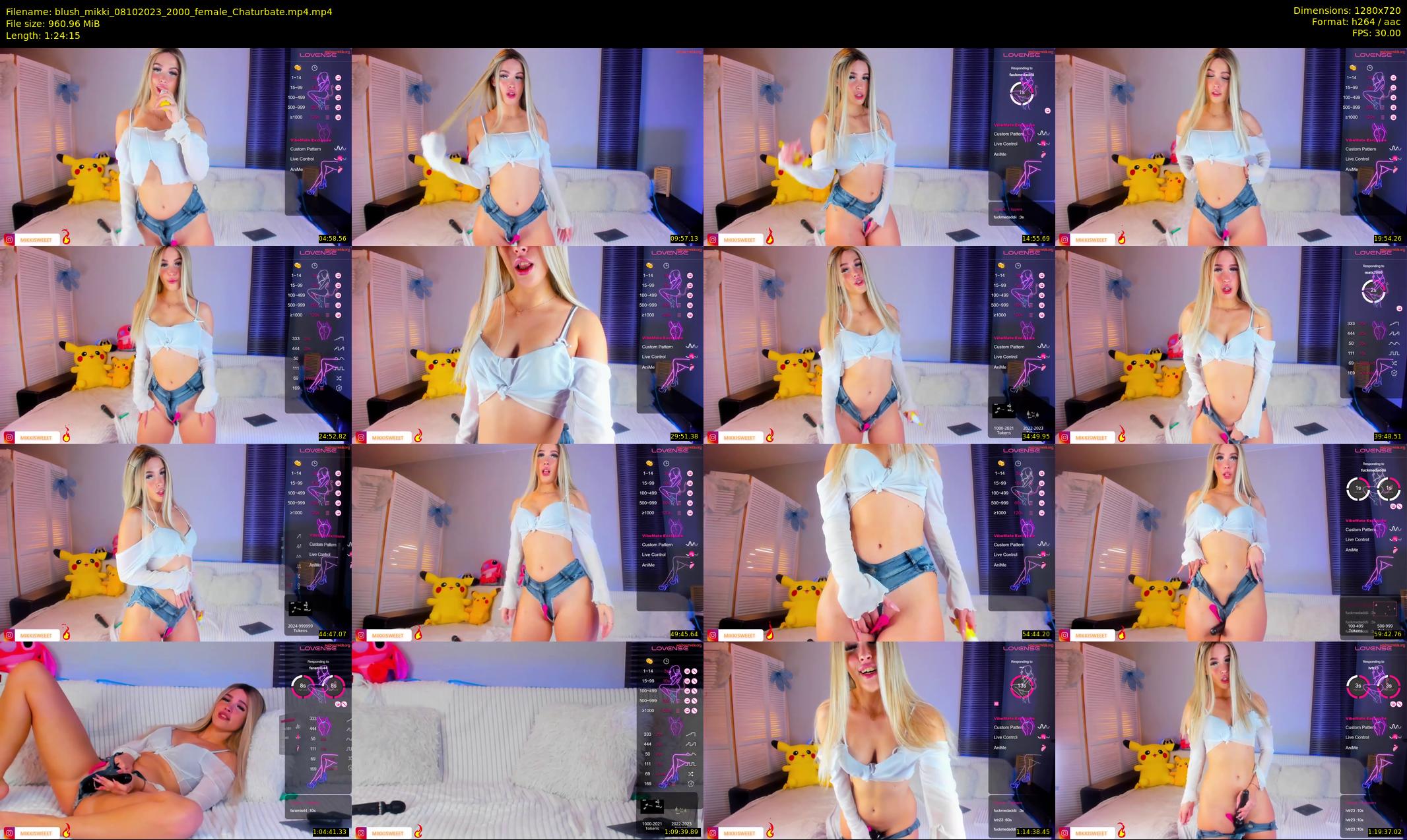blush_mikki — 85 minute Chaturbate female cam show recording, 720p, Oct 8, 2023
