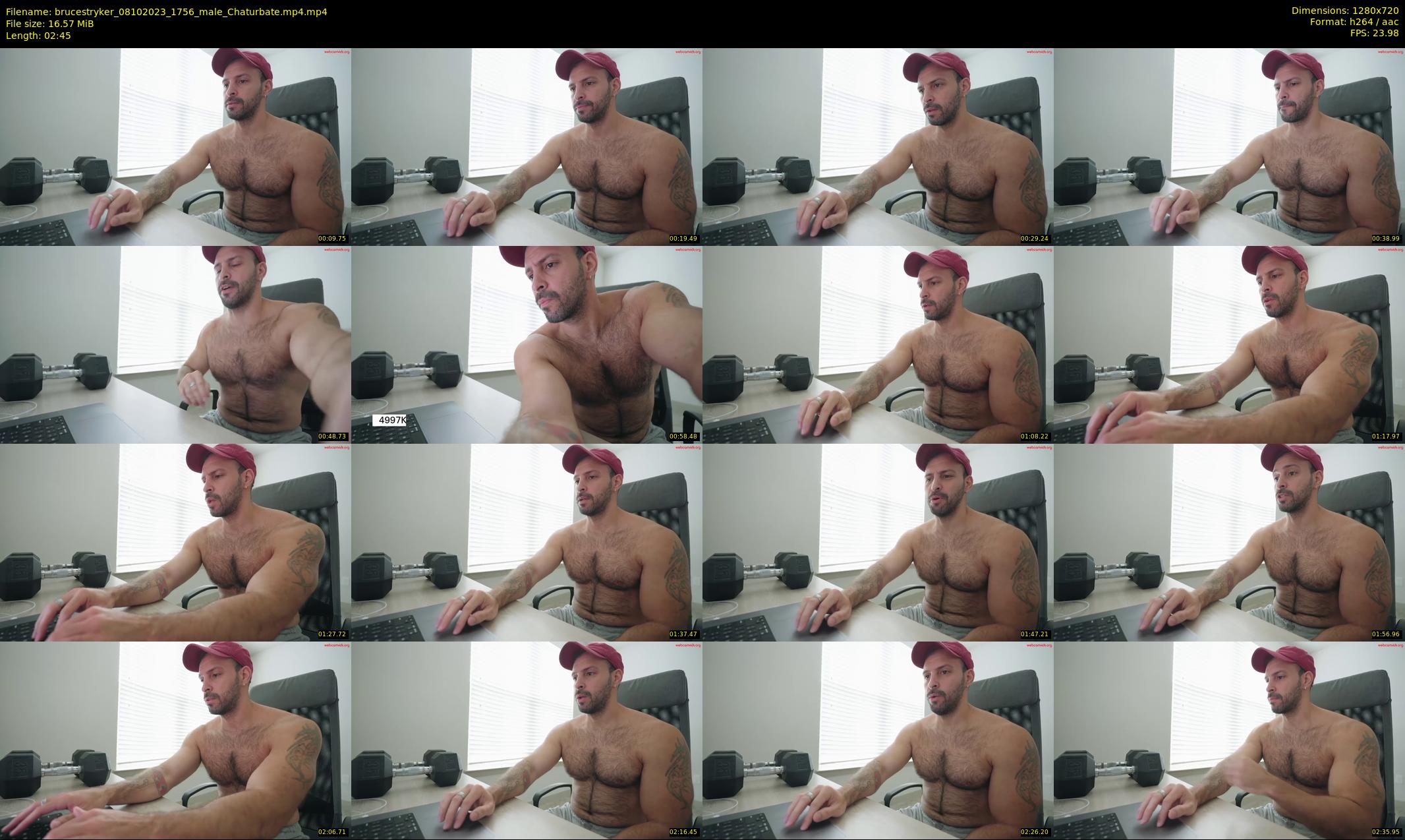 brucestryker — 3 minute Chaturbate male cam show recording, 720p, Oct 8, 2023