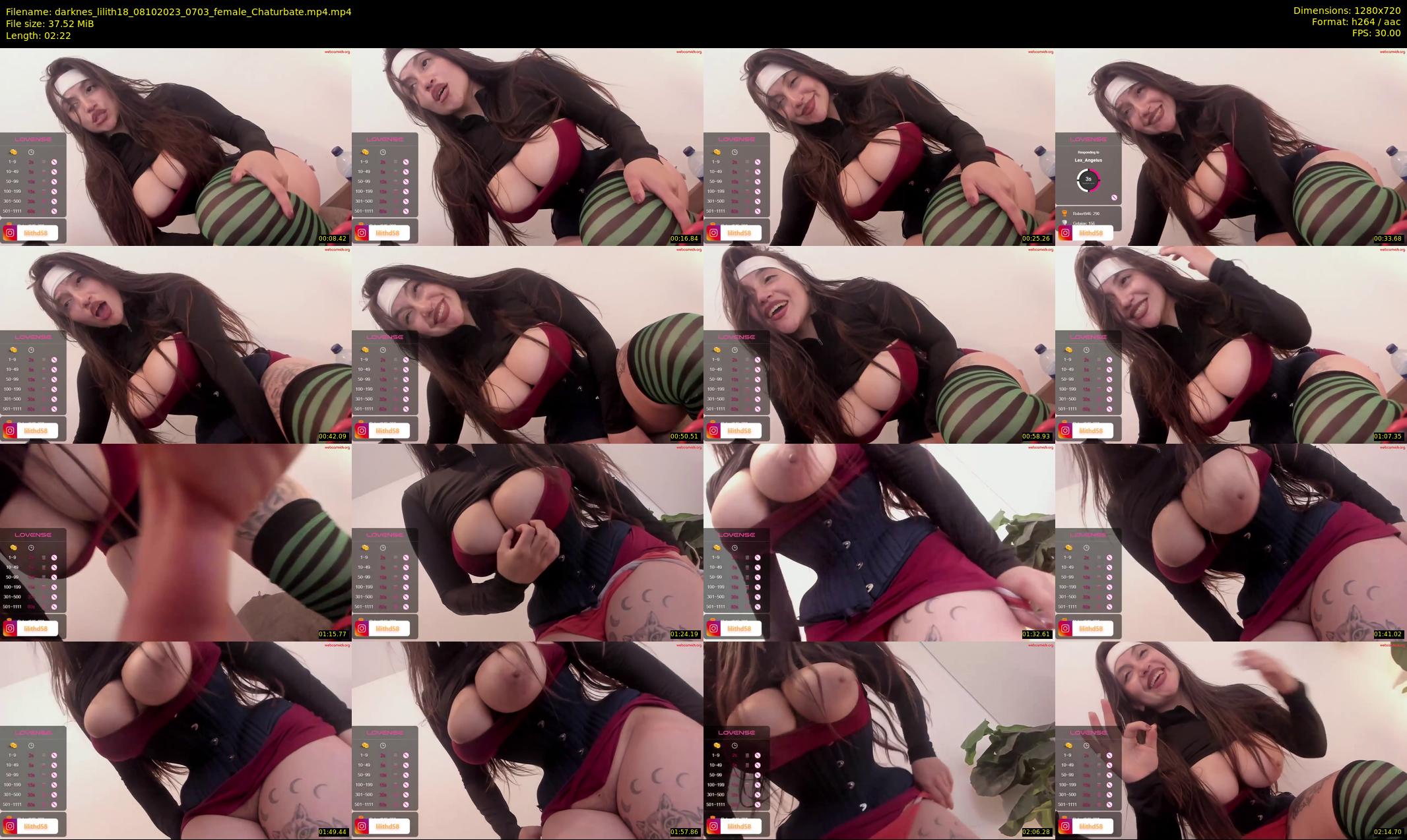 darknes_lilith18 — 3 minute Chaturbate female cam show recording, 720p, Oct 8, 2023