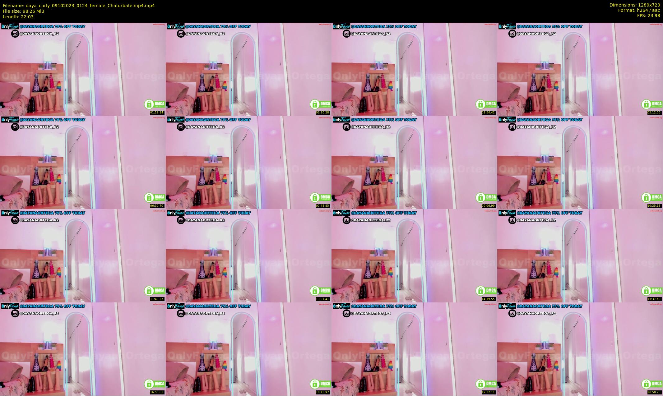 daya_curly — 23 minute Chaturbate female cam show recording, 720p, Oct 9, 2023