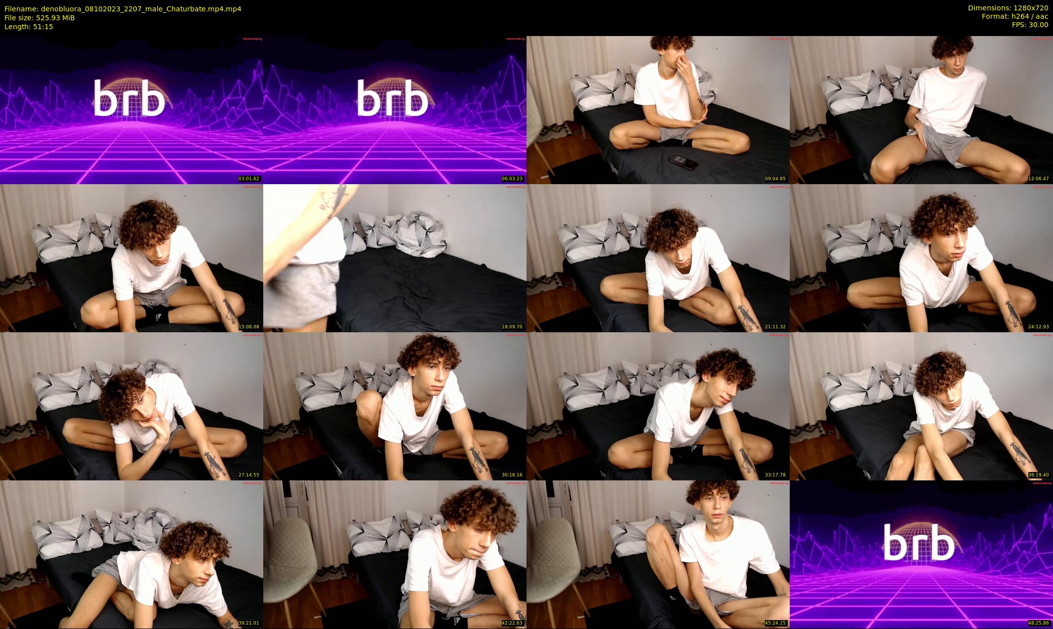 denobluora — 52 minute Chaturbate male cam show recording, 720p, Oct 8, 2023