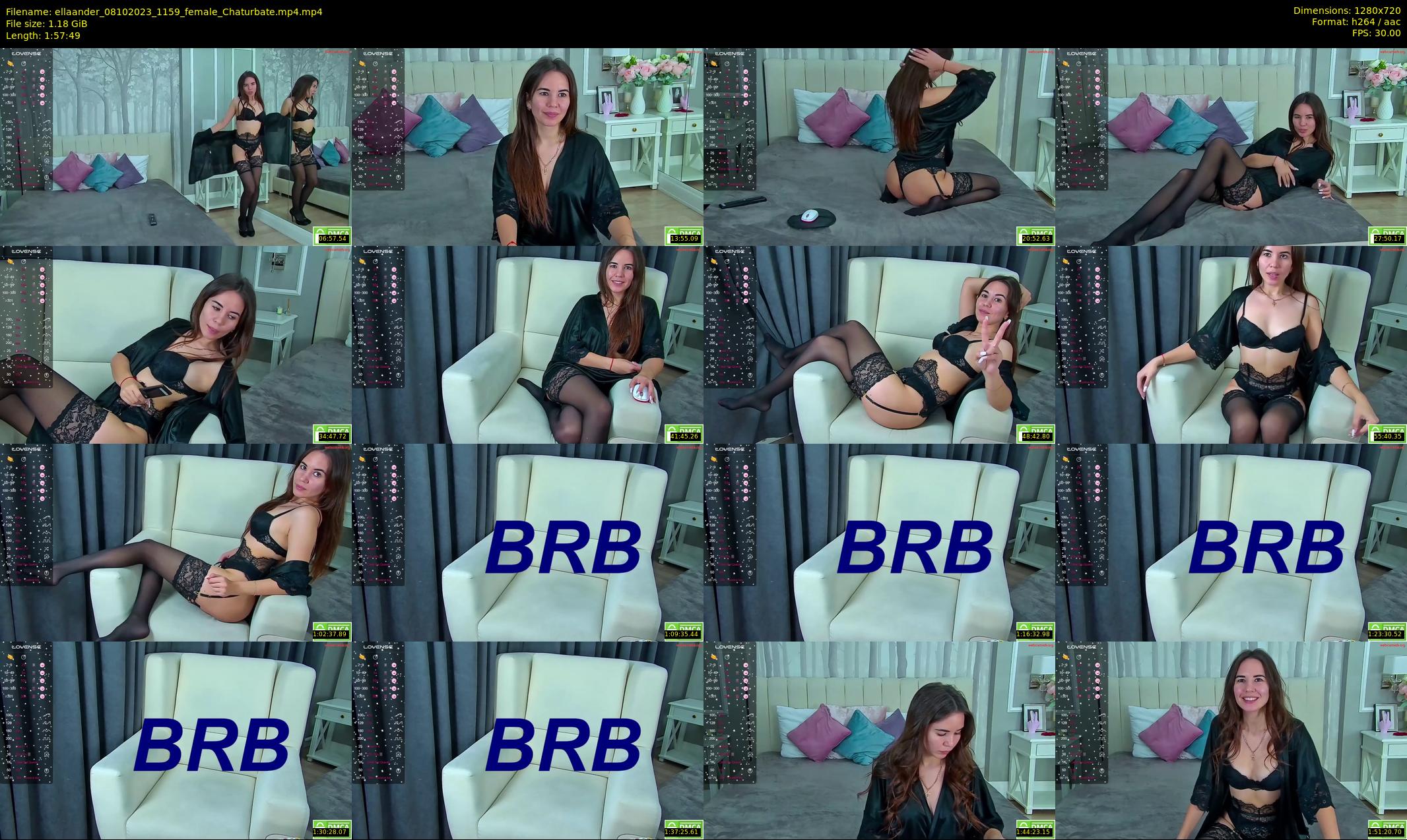 ellaander — 118 minute Chaturbate female cam show recording, 720p, Oct 8, 2023