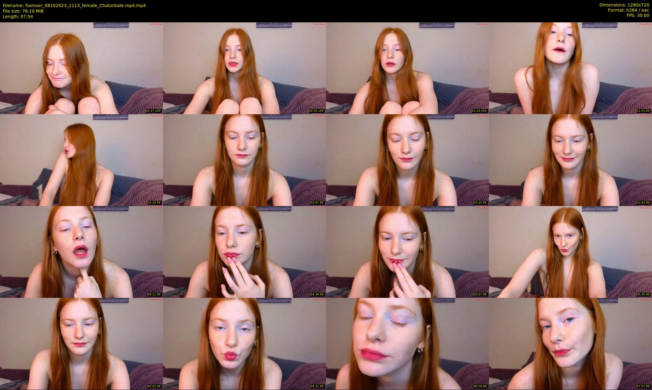 fiamoor — 8 minute Chaturbate female cam show recording, 720p, Oct 8, 2023