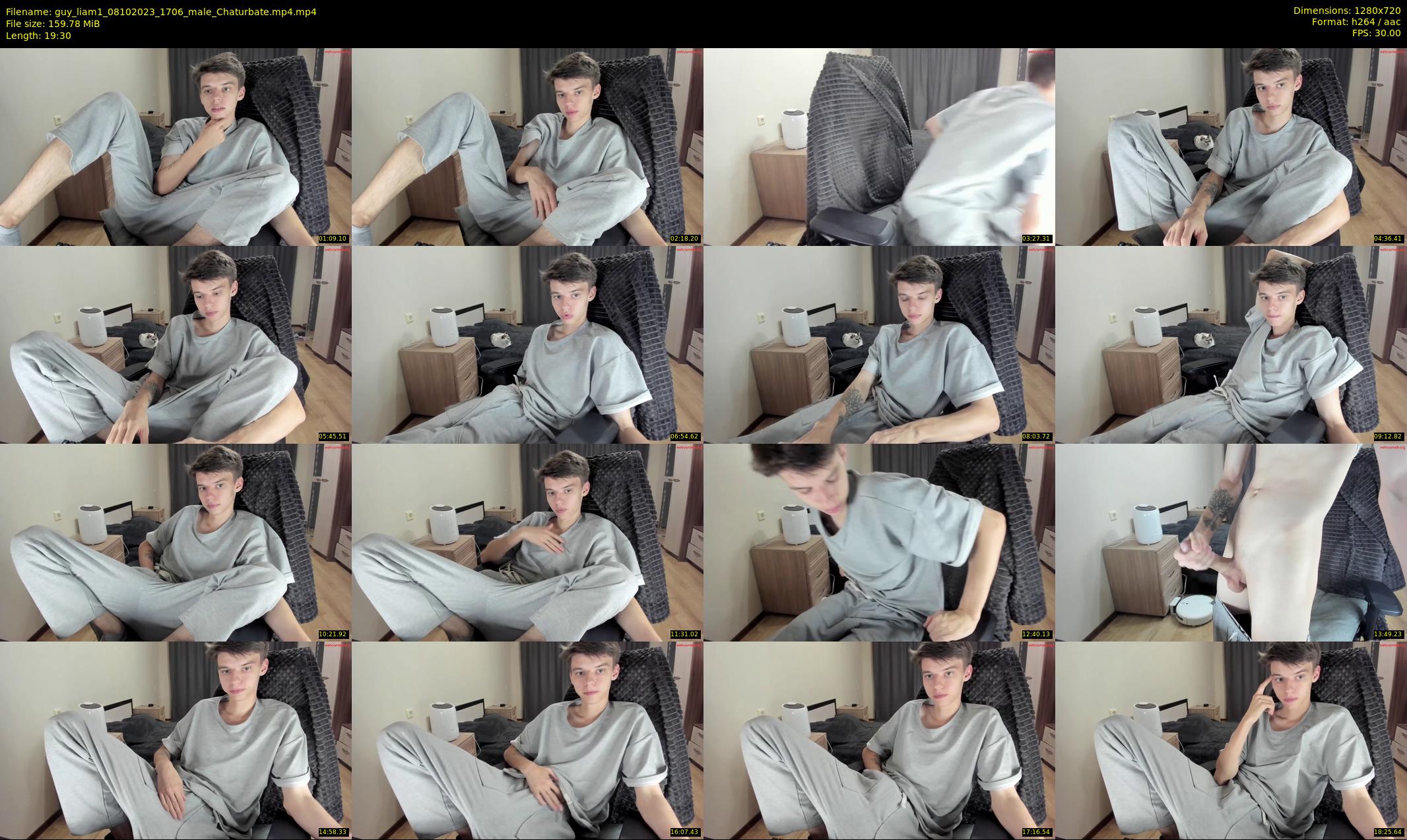 guy_liam1 — 20 minute Chaturbate male cam show recording, 720p, Oct 8, 2023