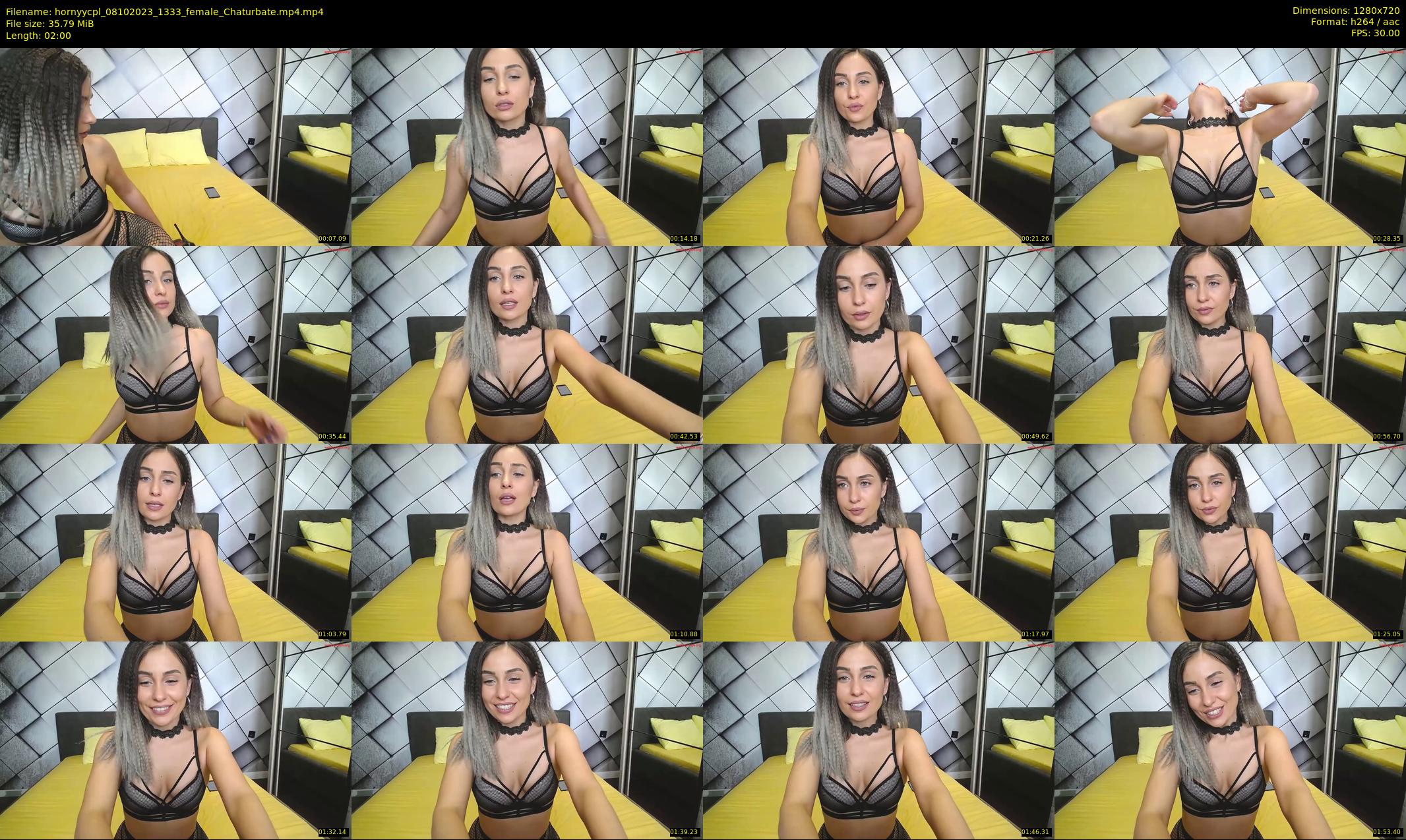 hornyycpl — 2 minute Chaturbate couple cam show recording, 720p, Oct 8, 2023