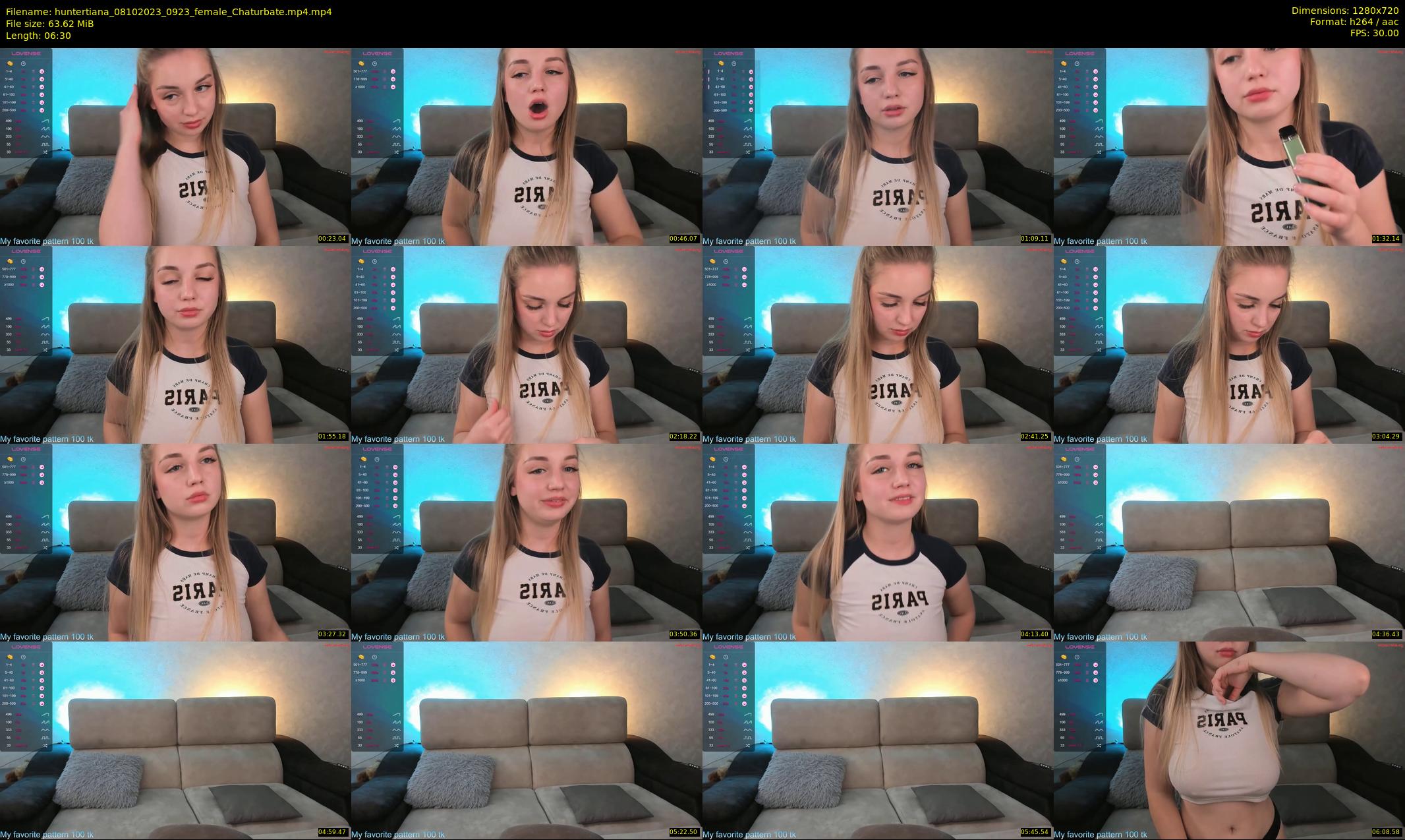 huntertiana — 7 minute Chaturbate female cam show recording, 720p, Oct 8, 2023