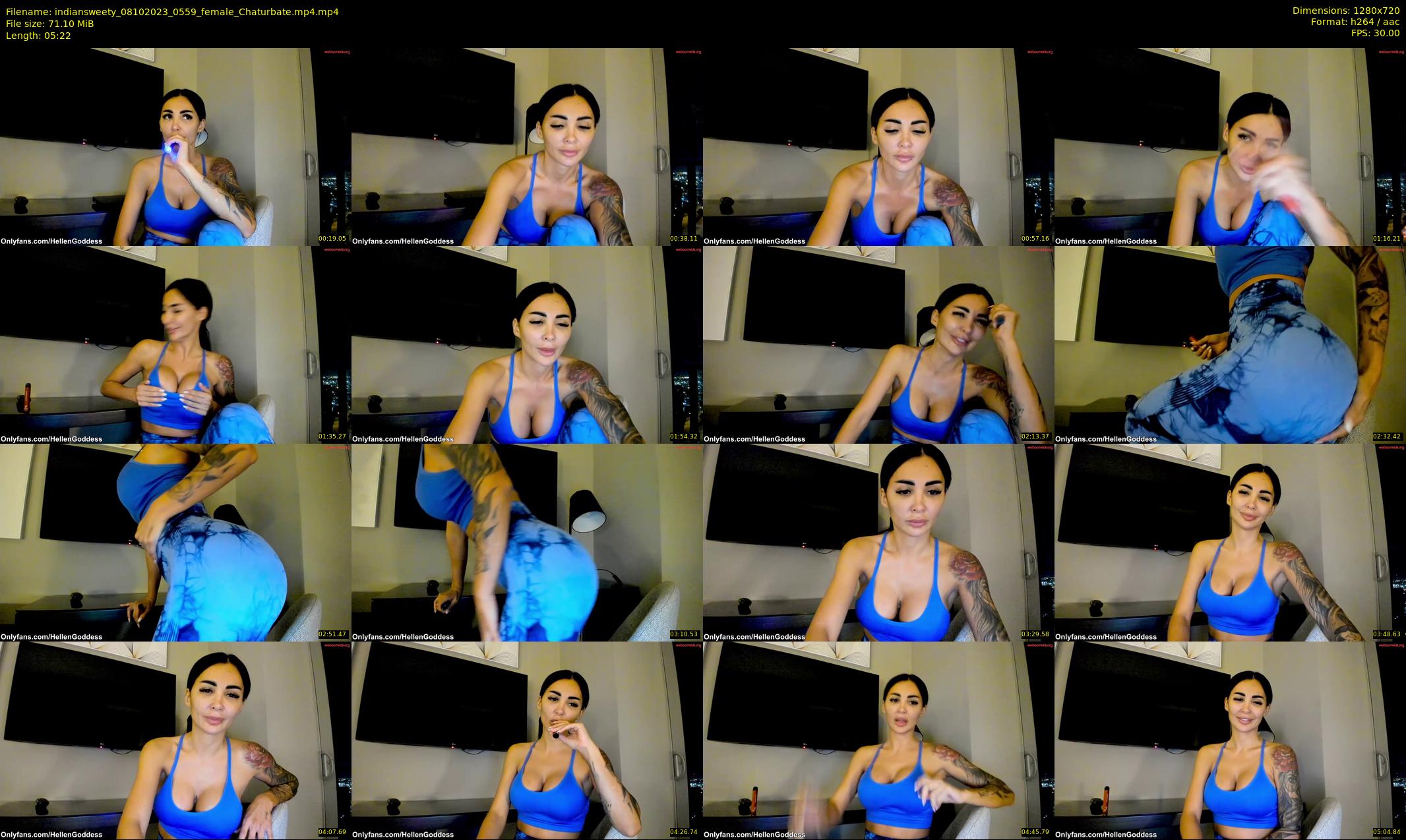 indiansweety — 6 minute Chaturbate female cam show recording, 720p, Oct 8, 2023