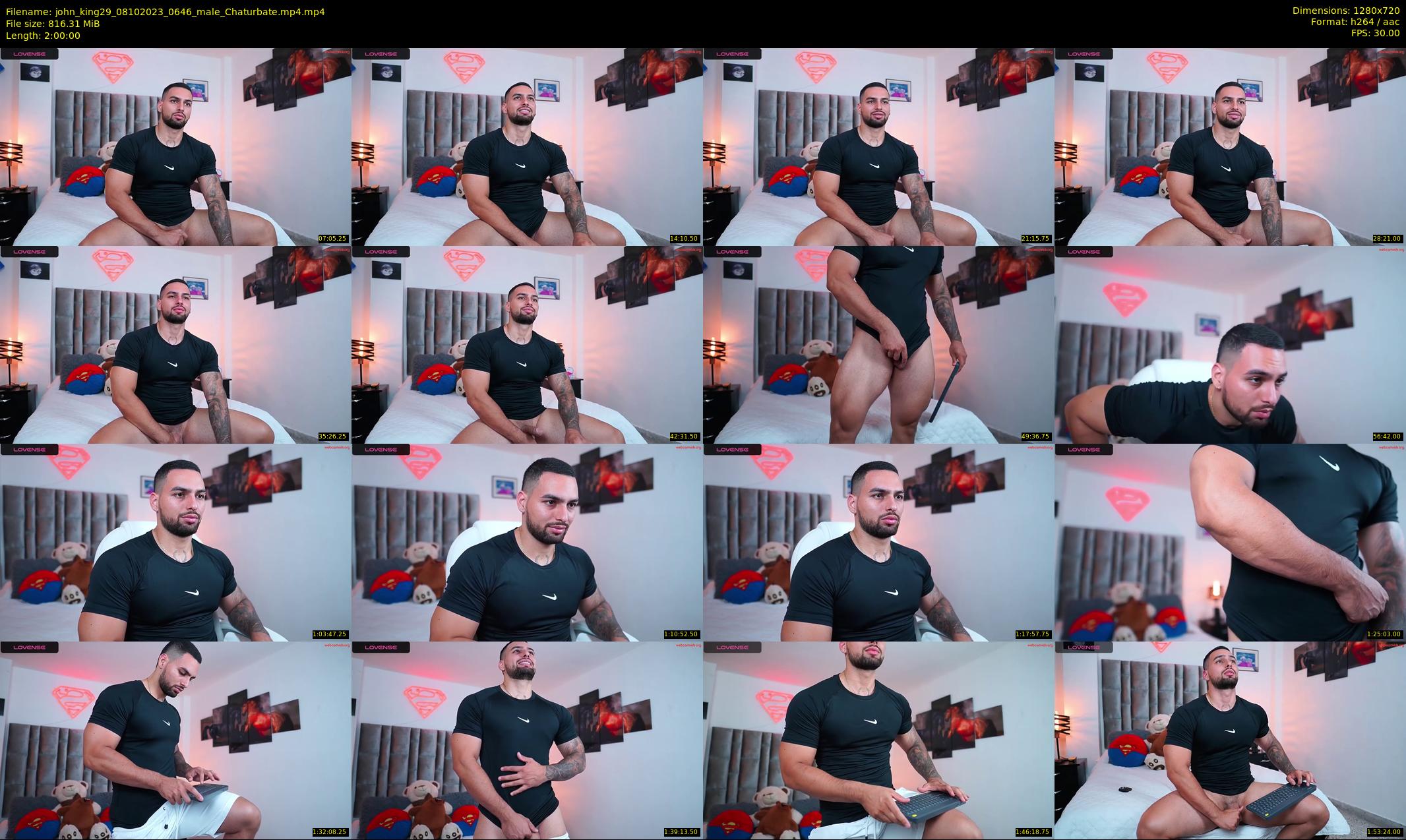 john_king29 — 120 minute Chaturbate male cam show recording, 720p, Oct 8, 2023