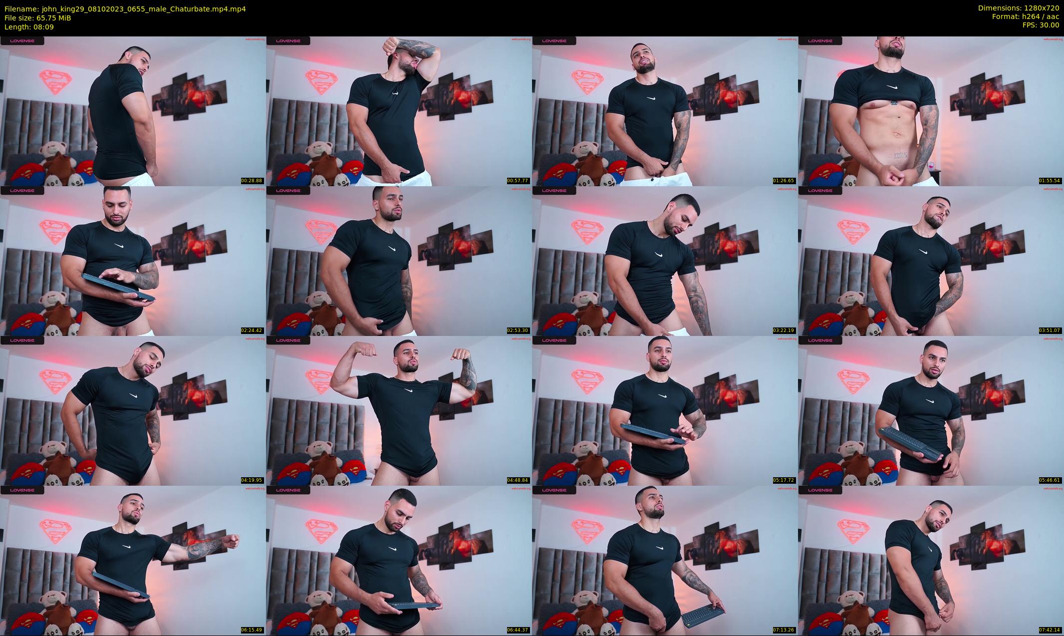 john_king29 — 9 minute Chaturbate male cam show recording, 720p, Oct 8, 2023