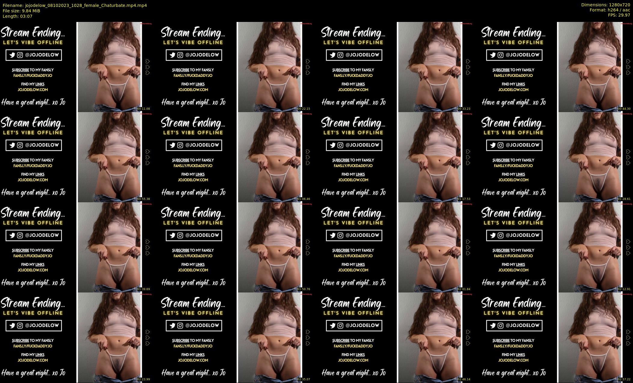 jojodelow — 4 minute Chaturbate female cam show recording, 720p, Oct 8, 2023