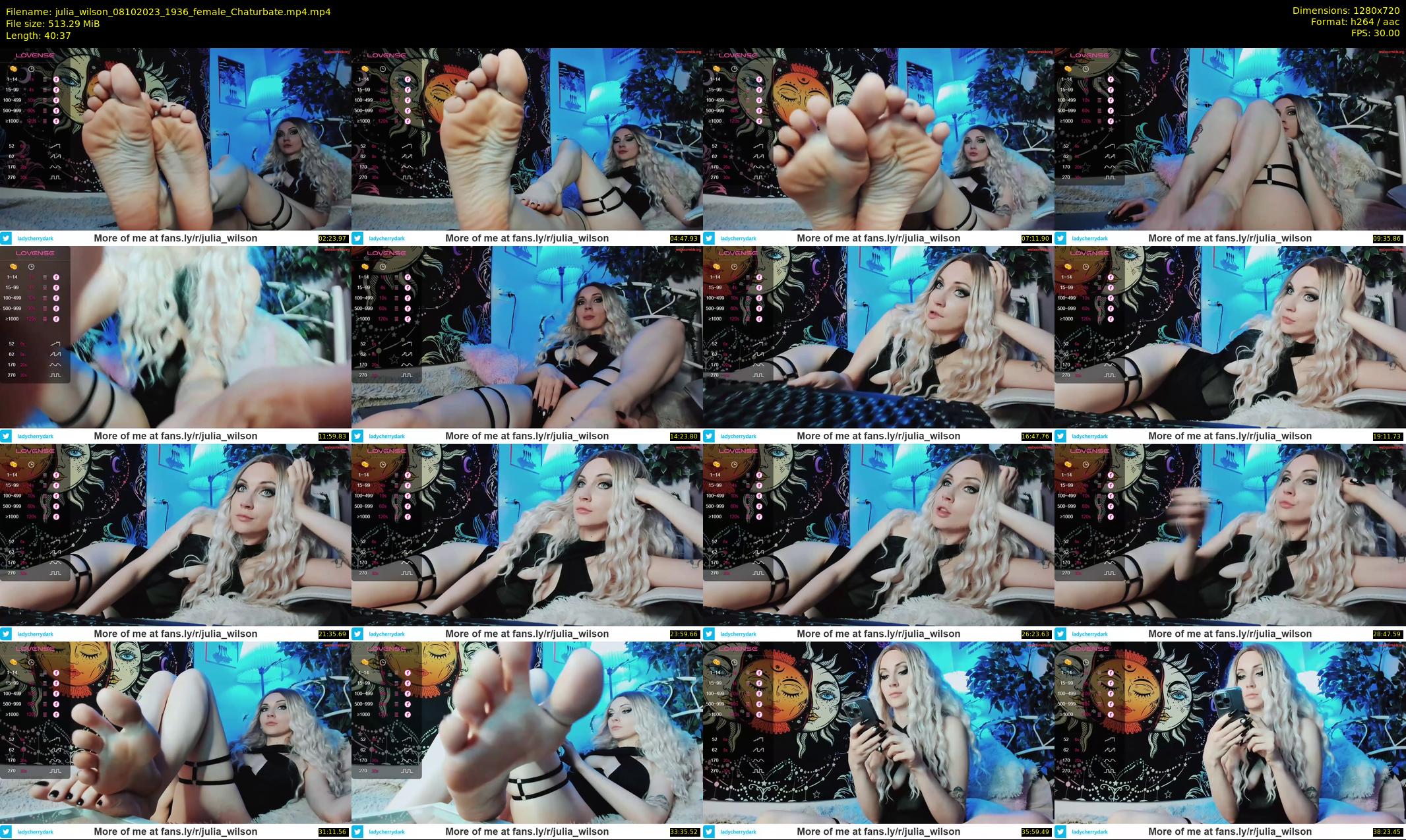 julia_wilson — 41 minute Chaturbate female cam show recording, 720p, Oct 8, 2023