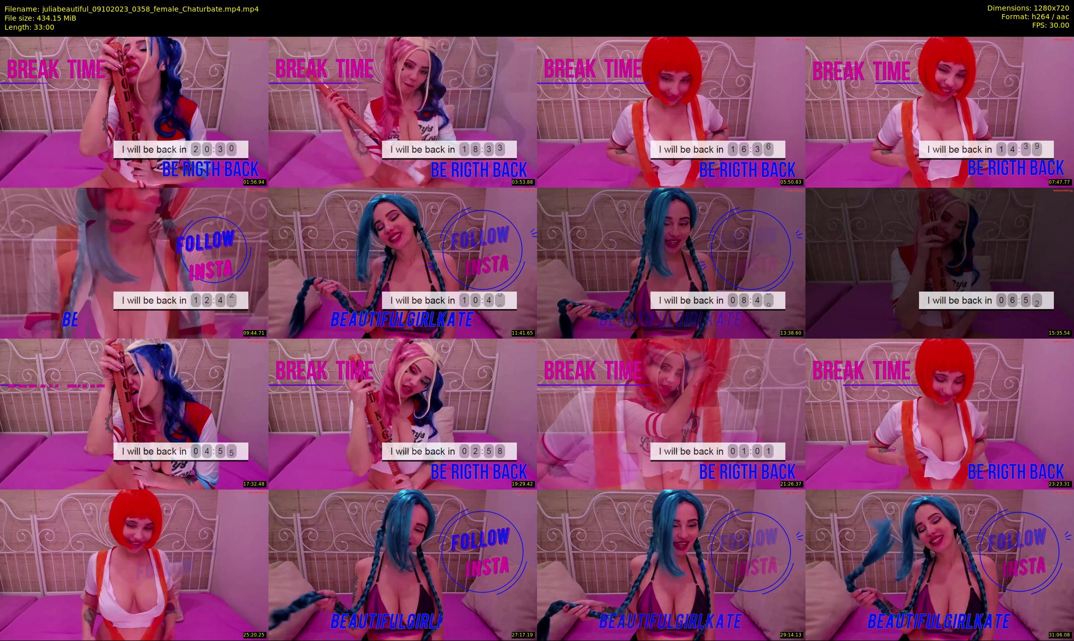 juliabeautiful — 33 minute Chaturbate female cam show recording, 720p, Oct 9, 2023