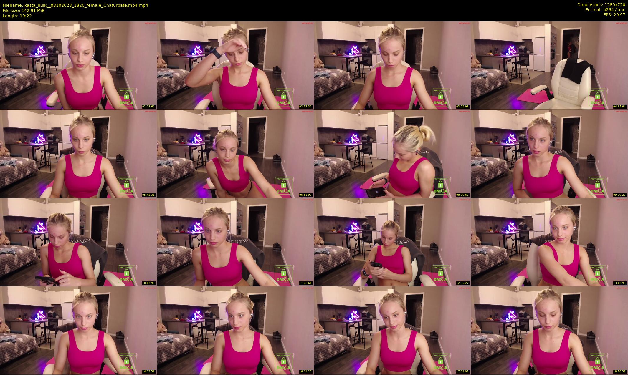 kasta_hulk_ — 20 minute Chaturbate female cam show recording, 720p, Oct 8, 2023