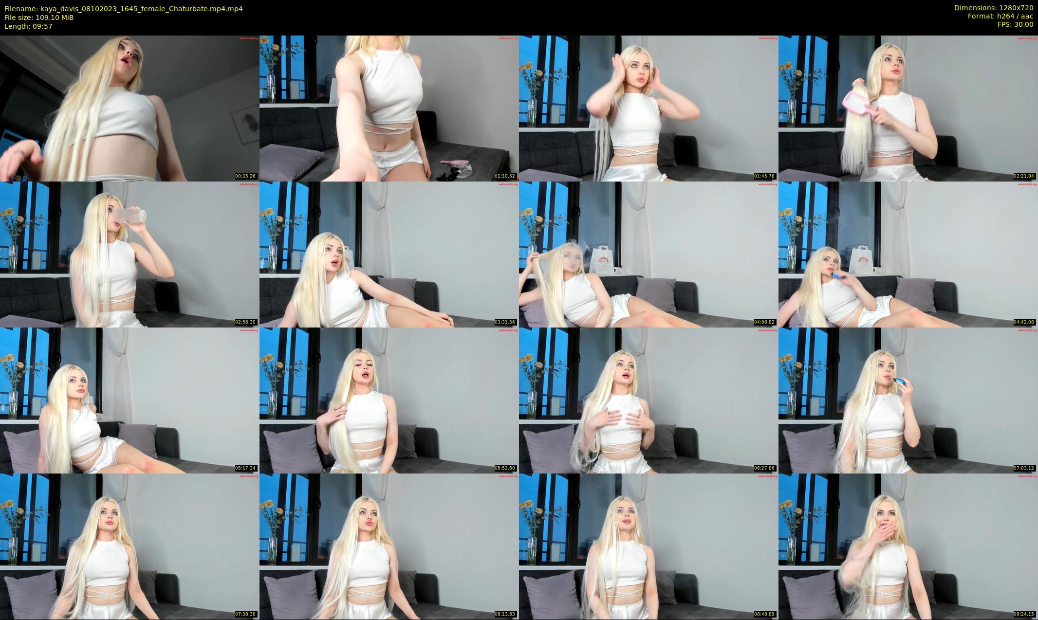 kaya_davis — 10 minute Chaturbate female cam show recording, 720p, Oct 8, 2023