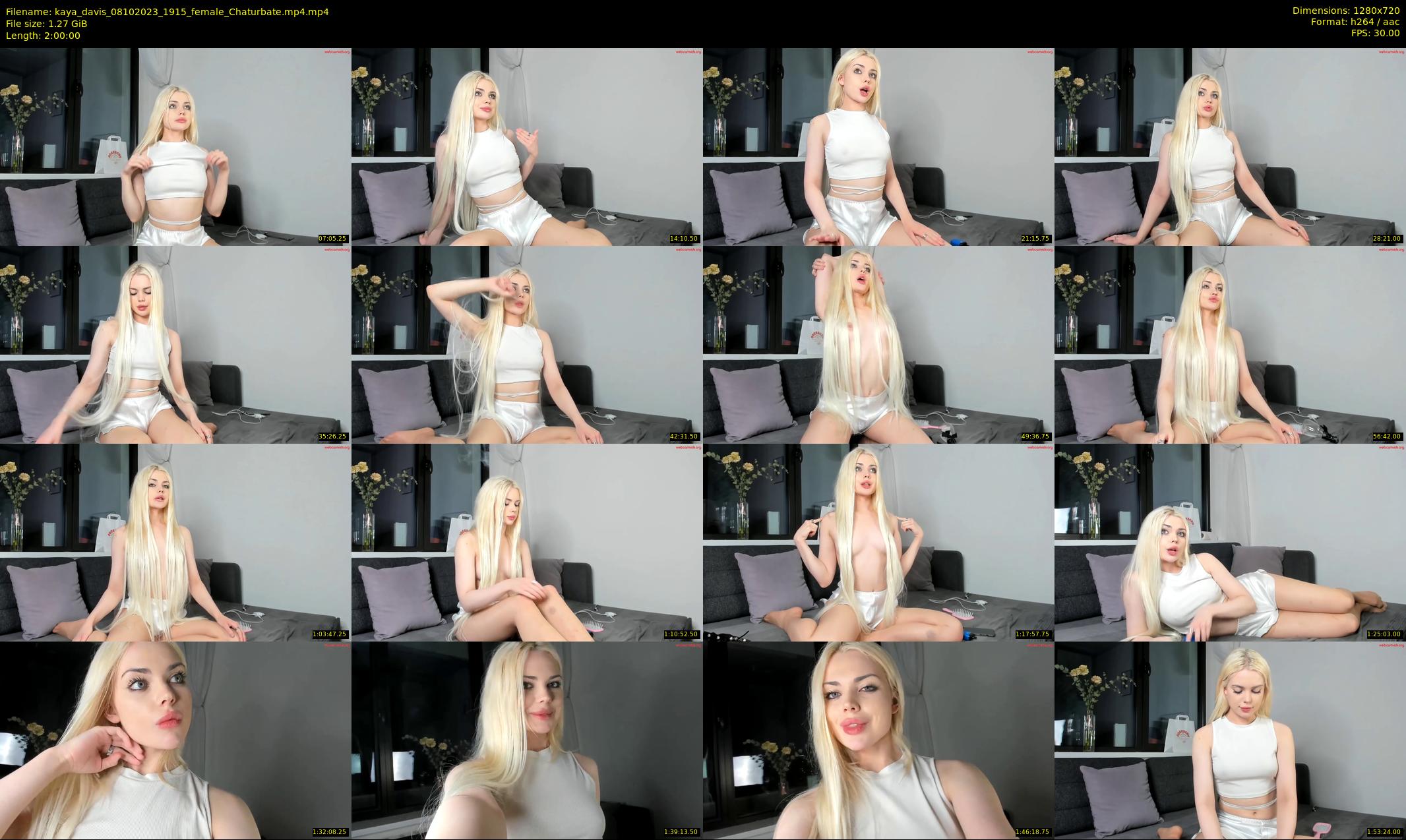 kaya_davis — 120 minute Chaturbate female cam show recording, 720p, Oct 8, 2023