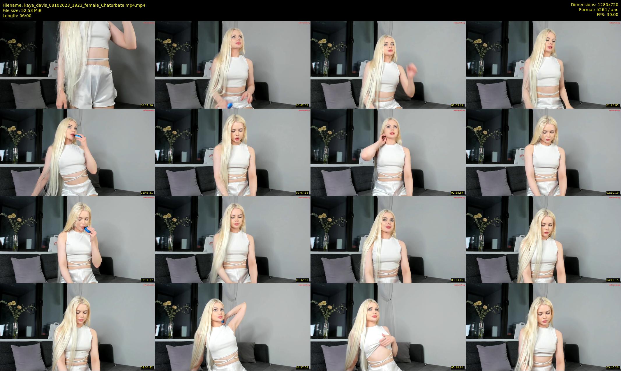 kaya_davis — 6 minute Chaturbate female cam show recording, 720p, Oct 8, 2023