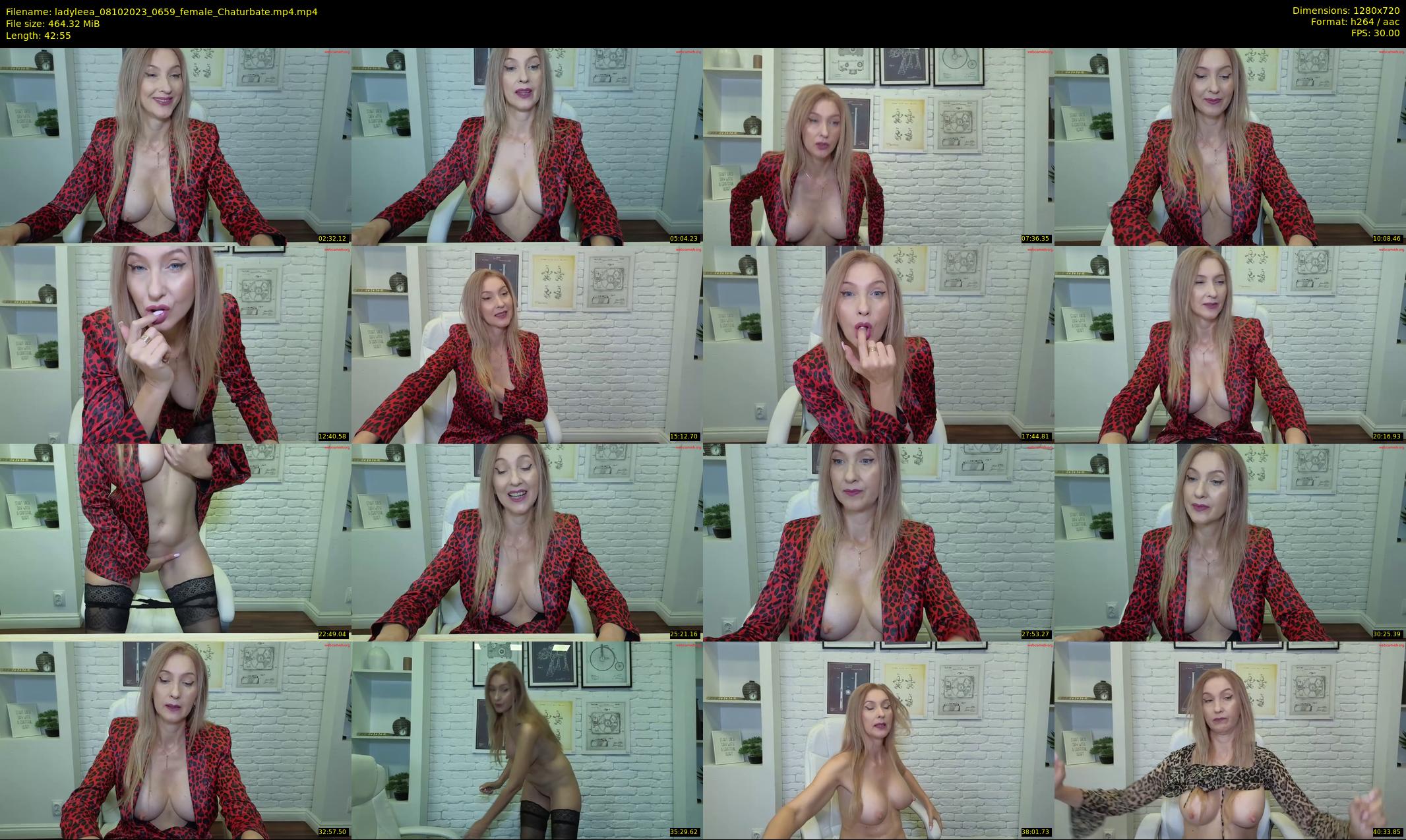 ladyleea — 43 minute Chaturbate female cam show recording, 720p, Oct 8, 2023
