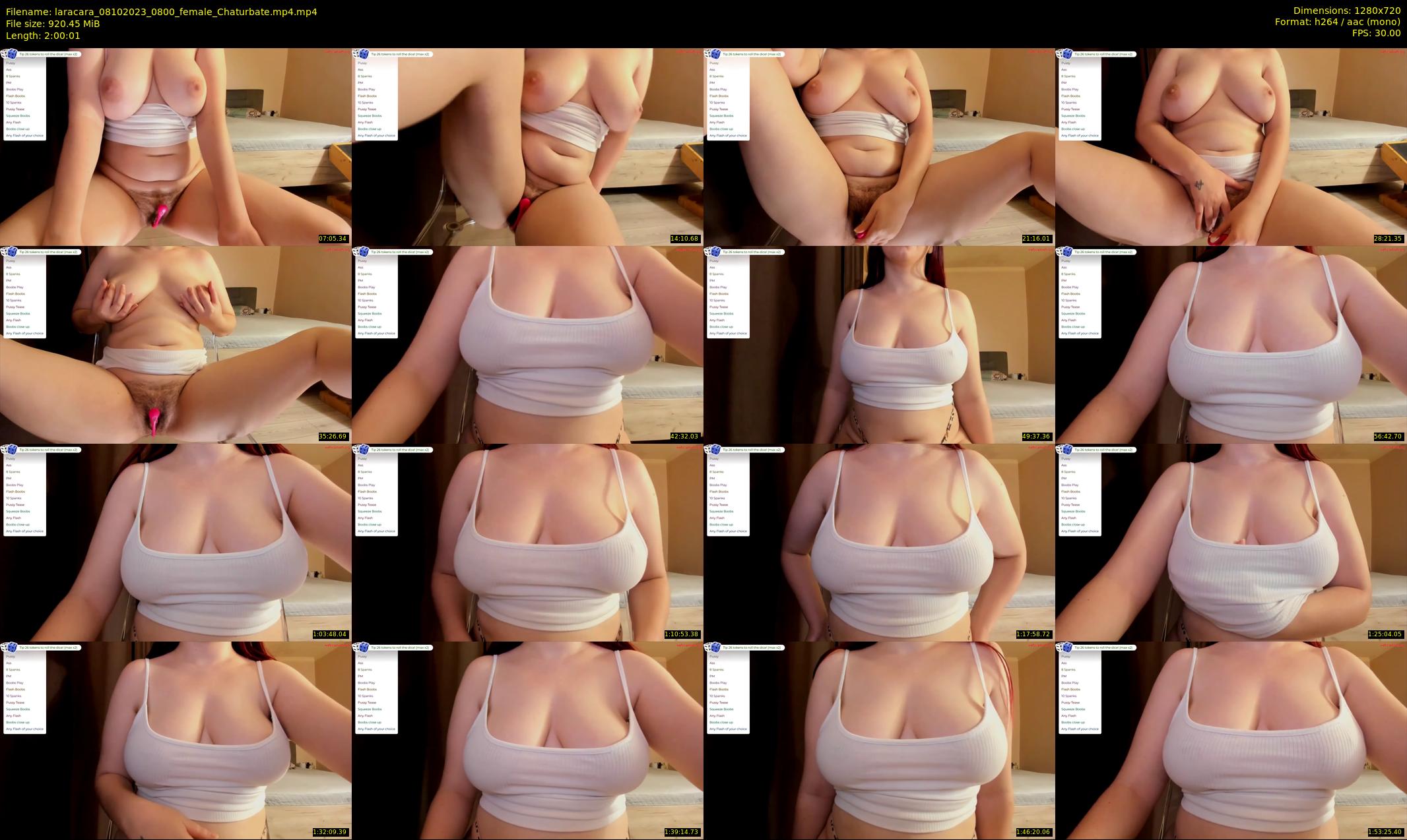 laracara — 121 minute Chaturbate female cam show recording, 720p, Oct 8, 2023