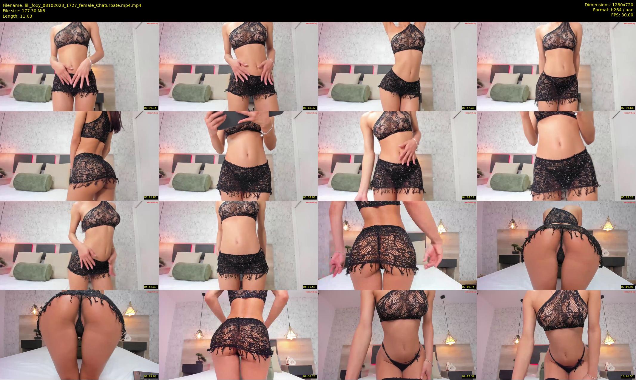 lili_foxy — 12 minute Chaturbate female cam show recording, 720p, Oct 8, 2023
