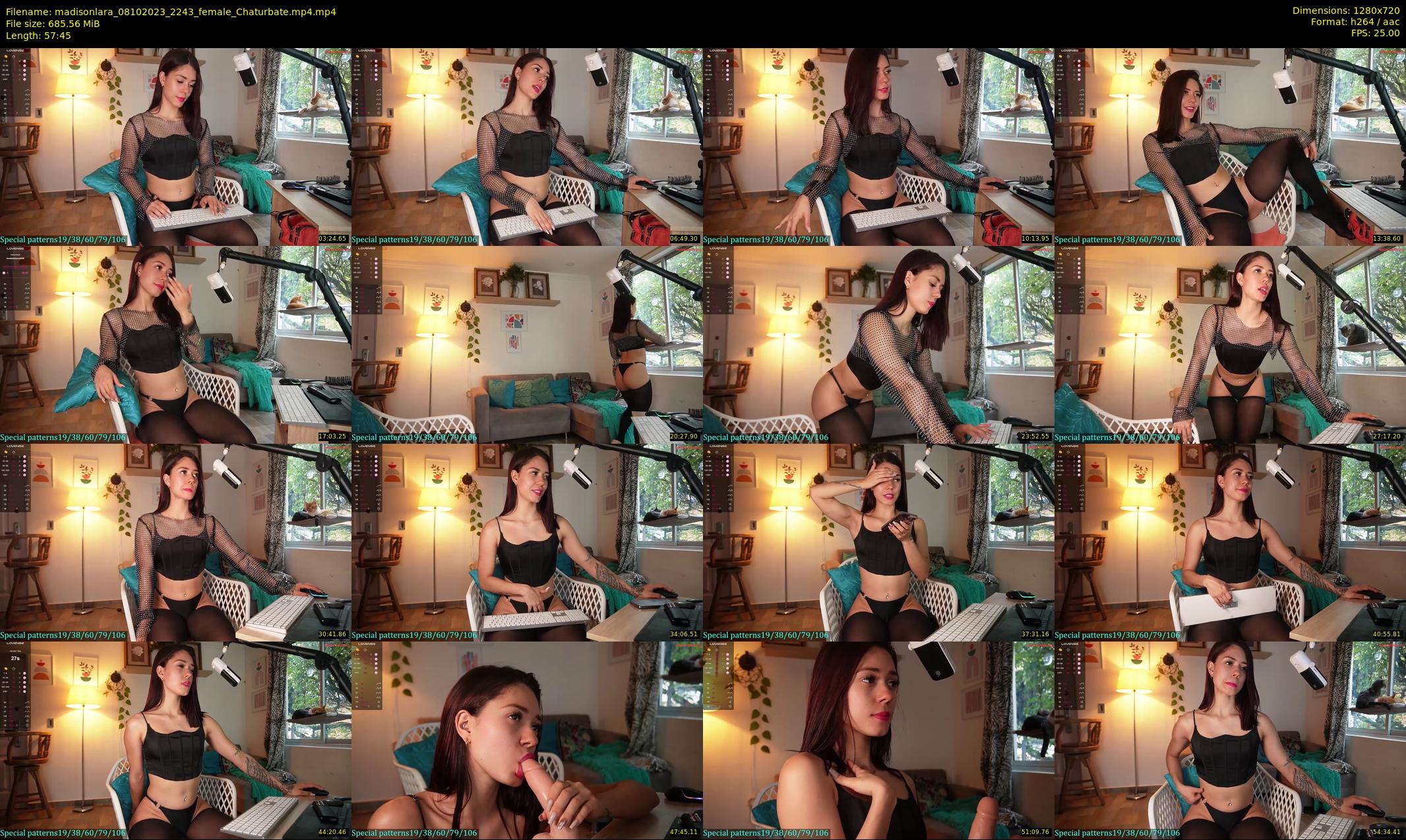madisonlara — 58 minute Chaturbate female cam show recording, 720p, Oct 8, 2023