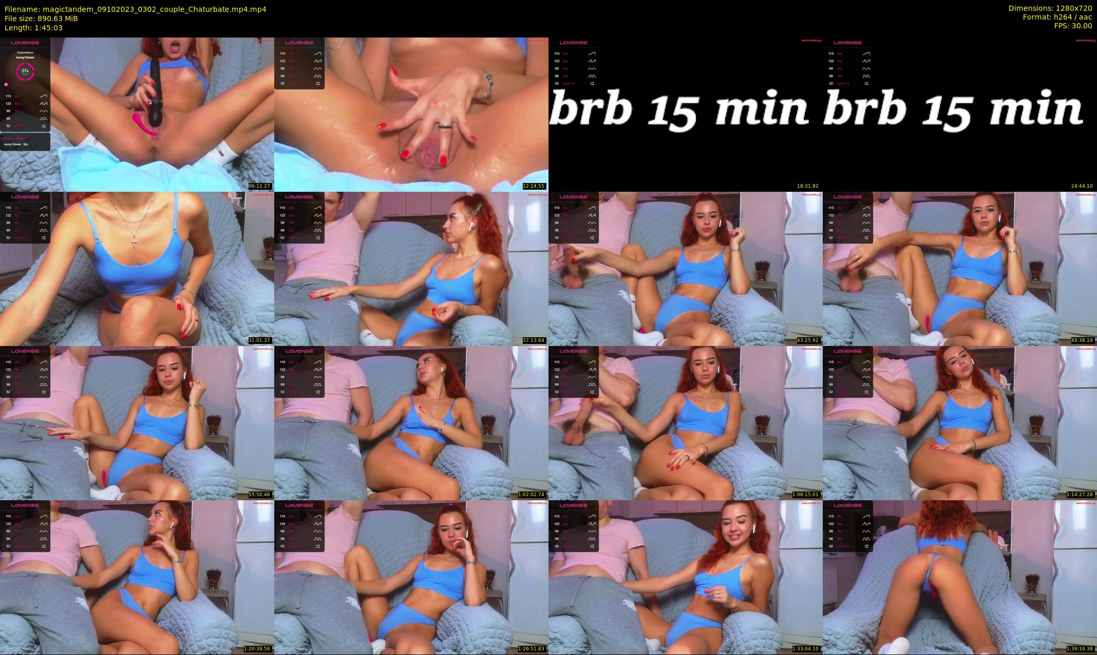 magictandem — 106 minute Chaturbate couple cam show recording, 720p, Oct 9, 2023