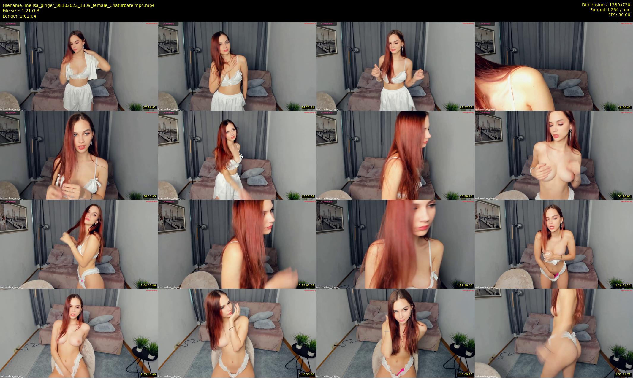melisa_ginger — 123 minute Chaturbate female cam show recording, 720p, Oct 8, 2023